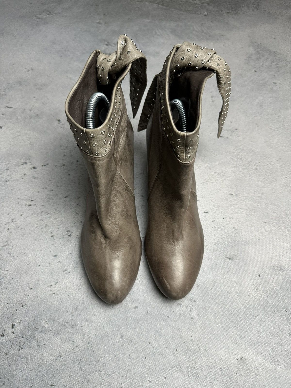 Vintage Luis Onofre Heels Leather Boots Rare Italian Item AvantGarde Size US 6.5 / IT 36.5 - 4 Thumbnail