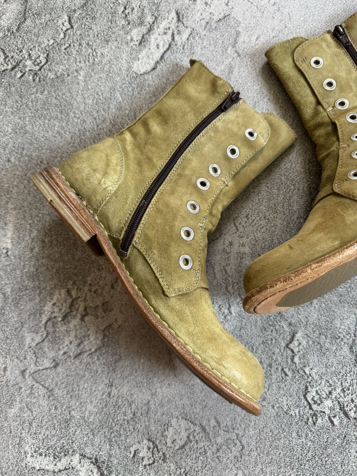 MoMA MOMA 35size suede avantgarde biker shoes ankle retro style Size US 5 / IT 35 - 10 Thumbnail