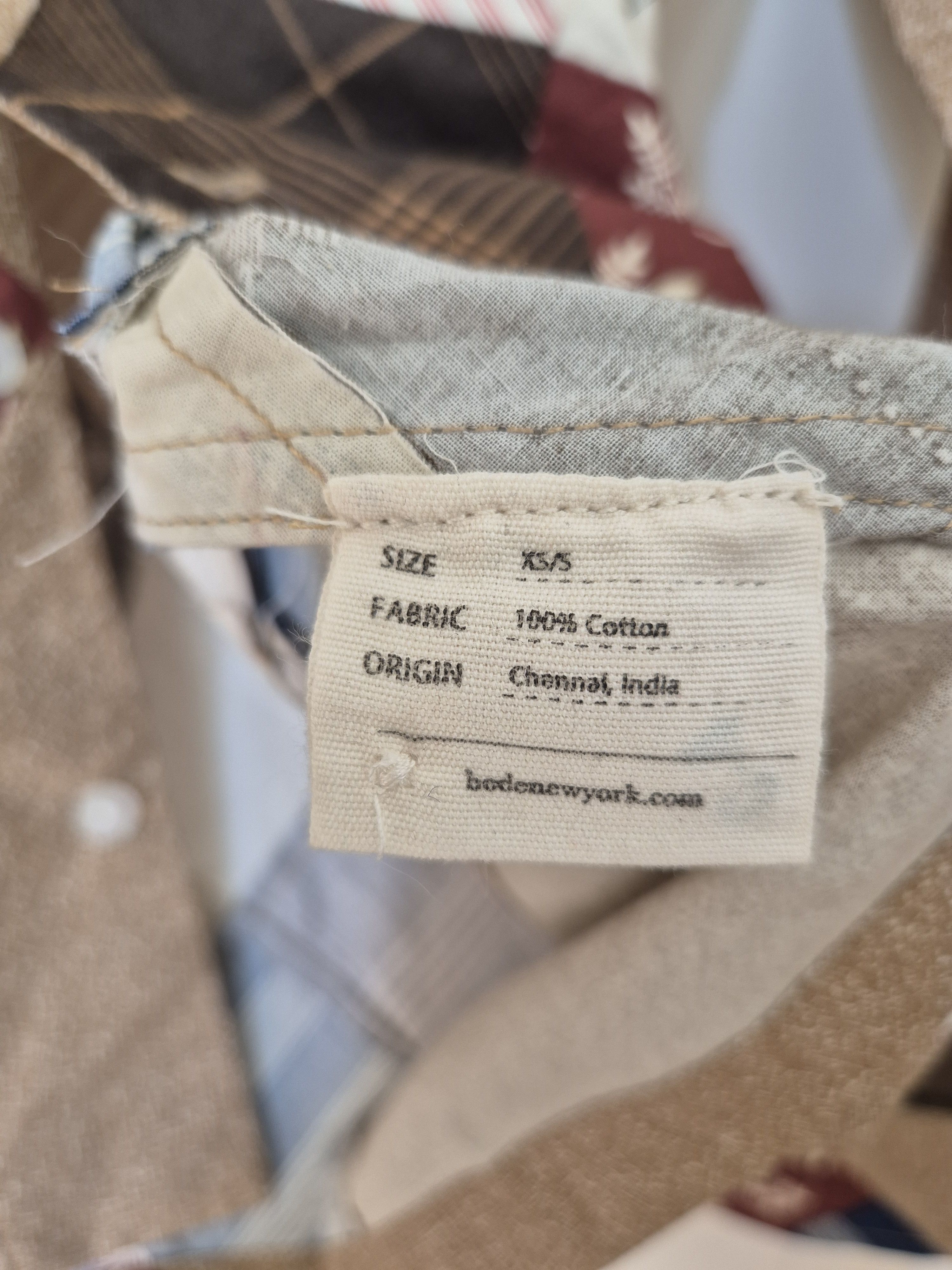 Bode Brown Pony Calico Quilt Shirt XS/S Size US S / EU 44-46 / 1 - 5 Thumbnail