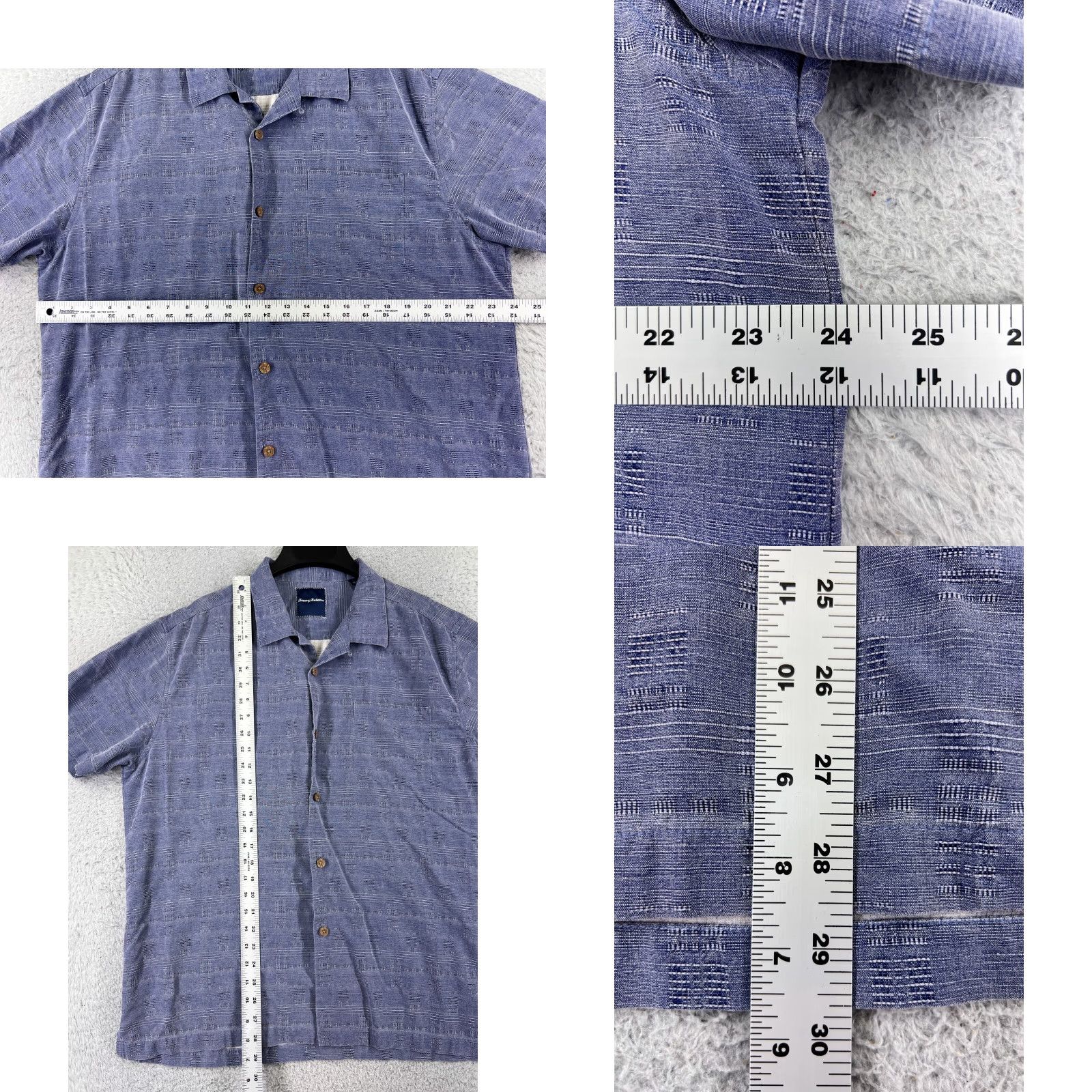 Tommy Bahama Tommy Bahama Button-Up Shirt Men XL Blue Plaid Silk Casual Aloha Beach Resort Size US XL / EU 56 / 4 - 8 Thumbnail