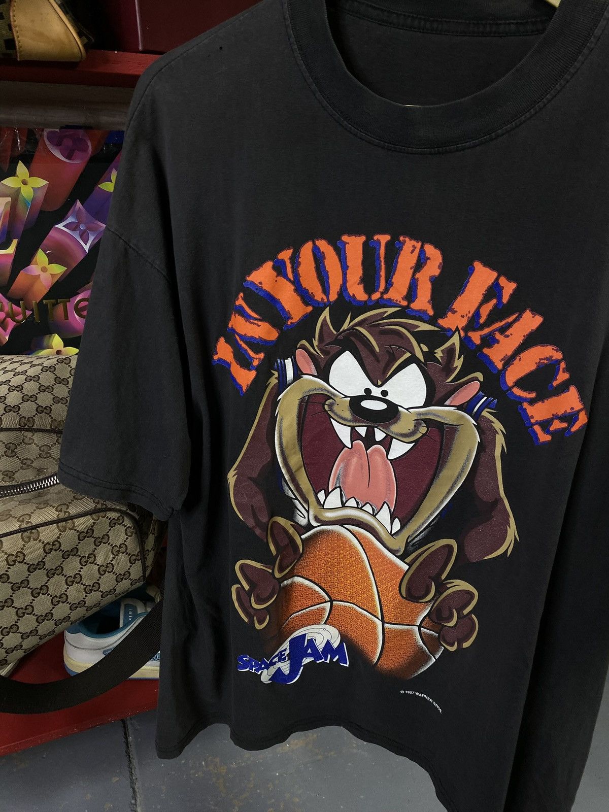 Vintage Vihtage 90’s Space Jam Movie T-Shirt Vtg Looney Tunes XLarge Size US XL / EU 56 / 4 - 7 Thumbnail