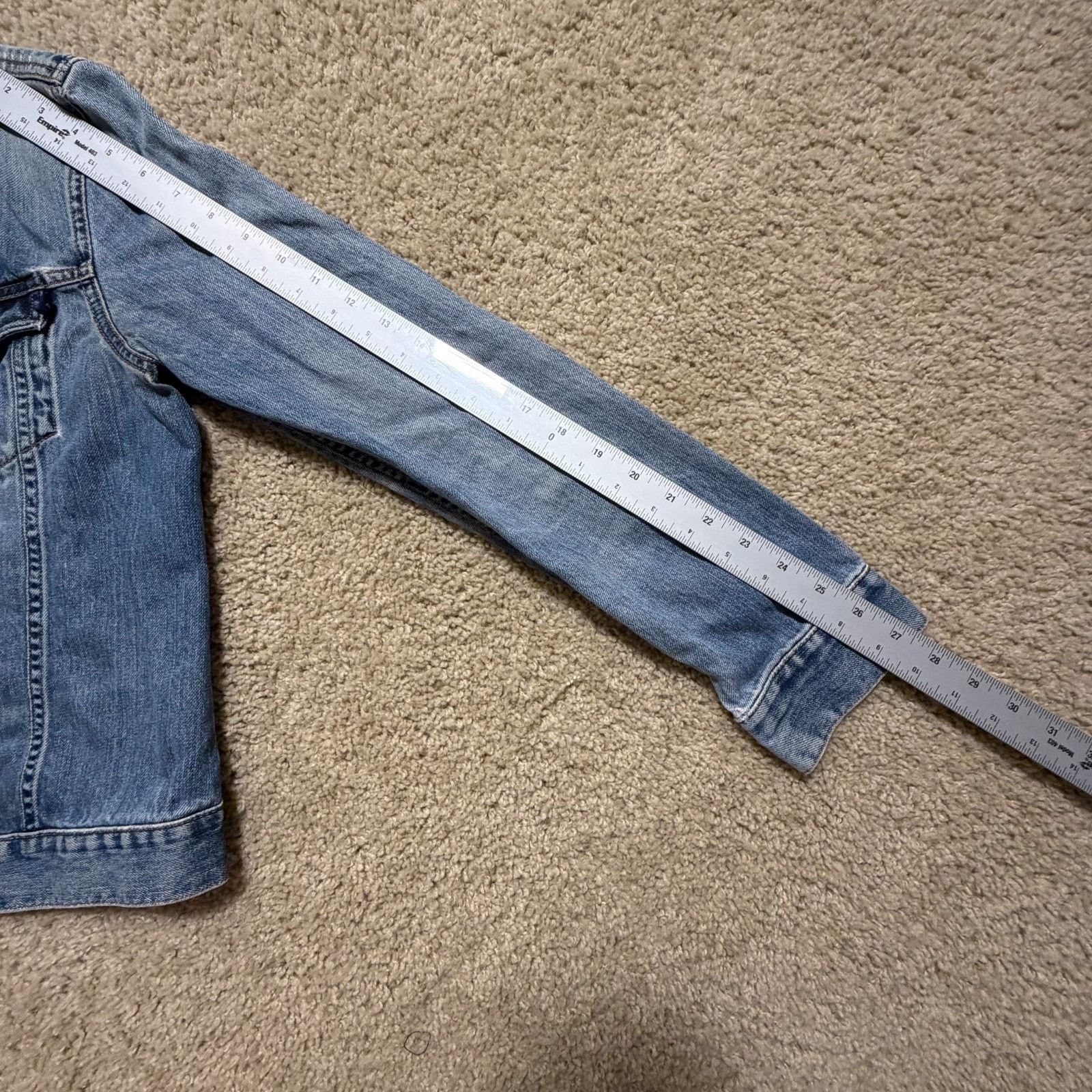 Abercrombie & Fitch Abercrombie Denim Jacket Womens M Cropped Distressed Size M / US 6-8 / IT 42-44 - 14 Thumbnail
