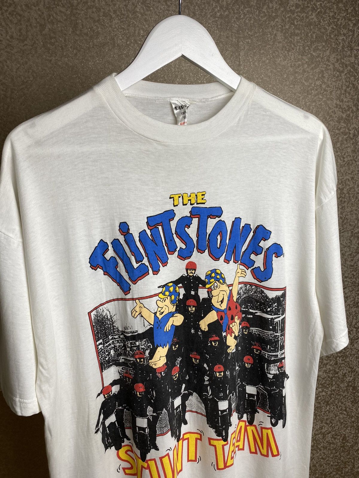 Vintage Vintage 1991 The Flintstones Movie Promo Rare t-shirt Size US XL / EU 56 / 4 - 3 Thumbnail