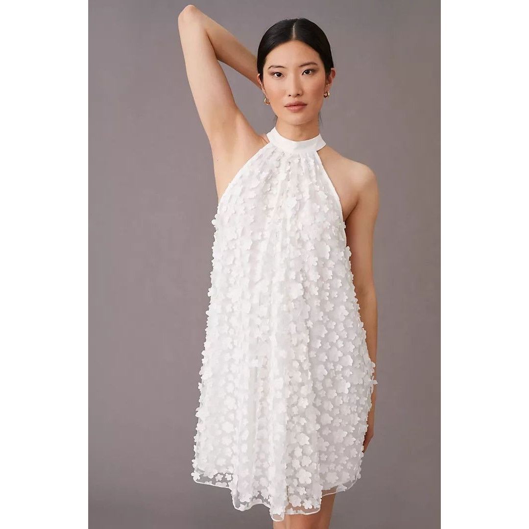 Anthropologie New Eva Franco Halter Swing Mini Dress $190 Sz 8 Size M / US 6-8 / IT 42-44 - 1 Thumbnail
