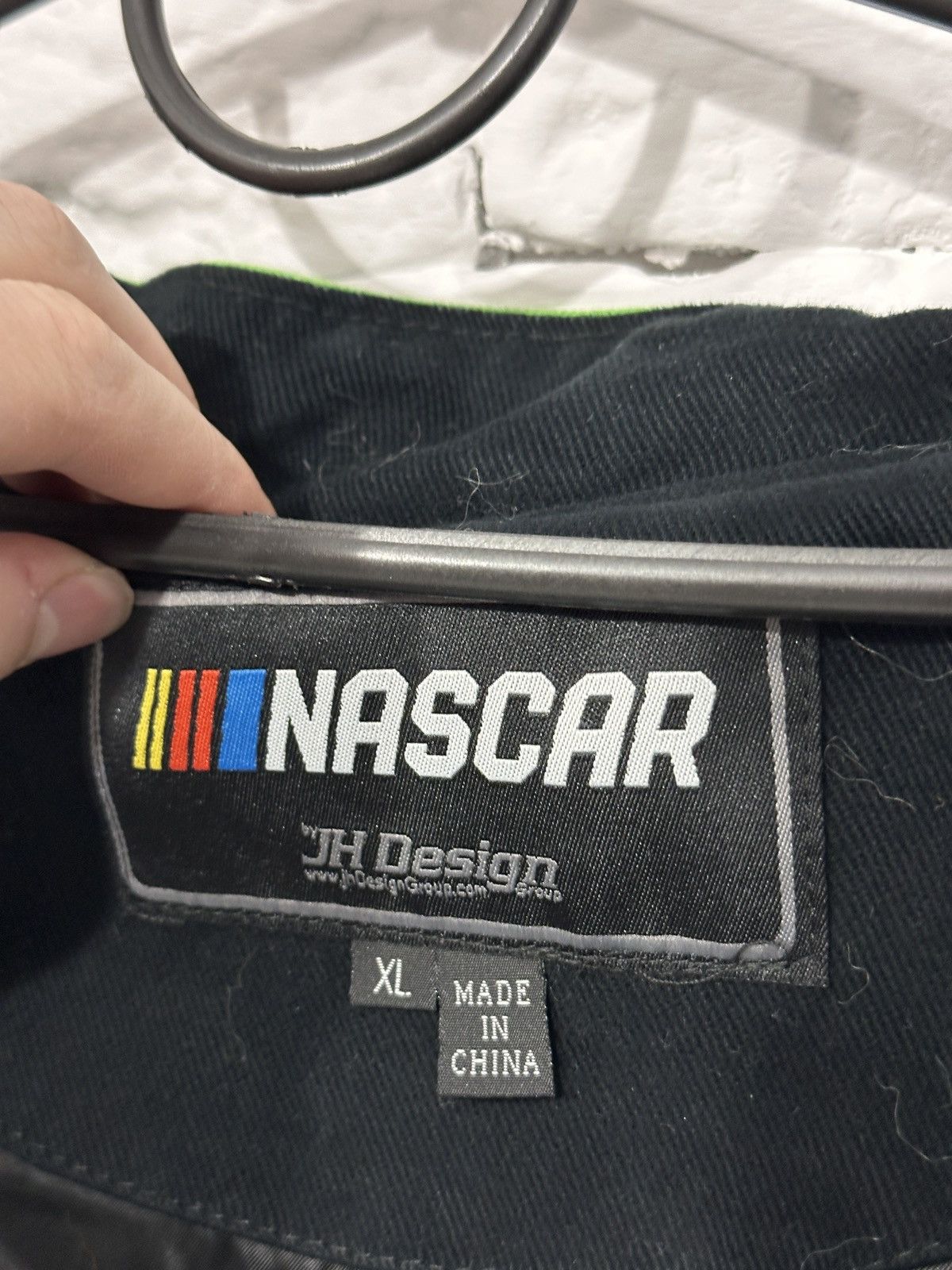 JH Design NASCAR Monster Energy Racing Jacket Black Size XL