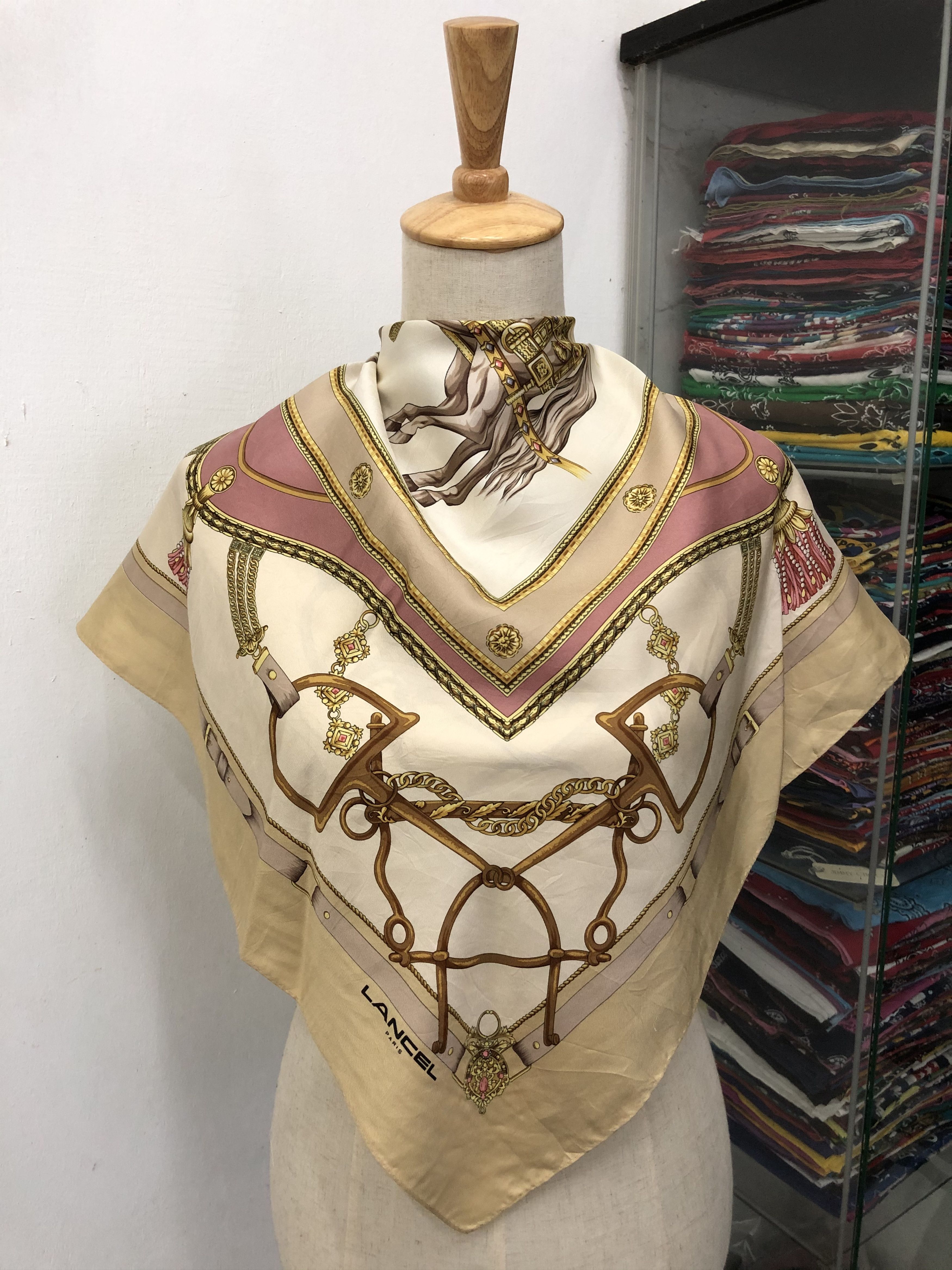 Lancel Vintage Lancel Silk Scarf Size ONE SIZE - 1 Thumbnail