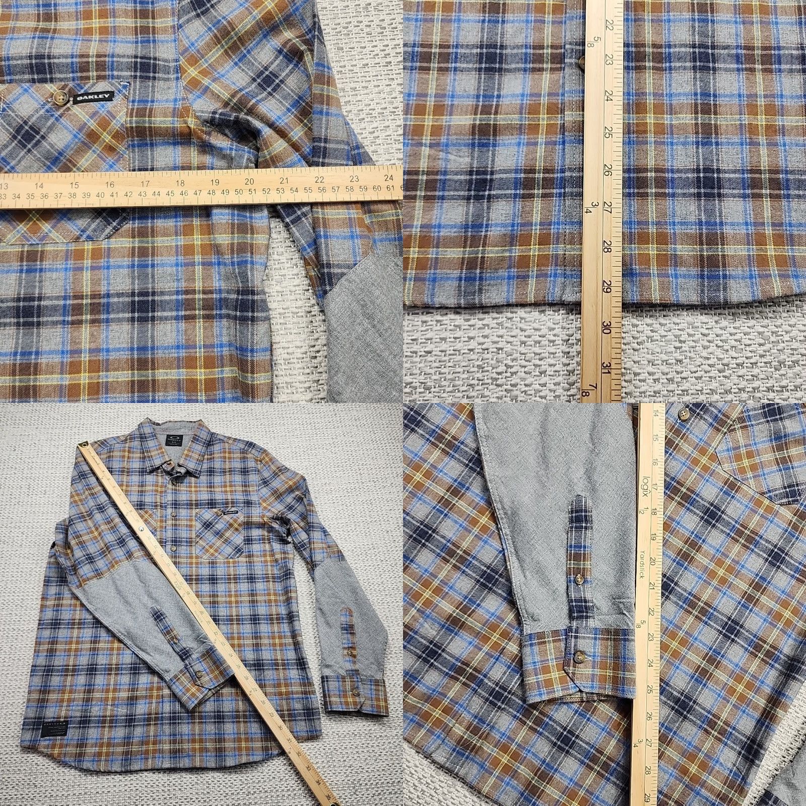 Oakley Oakley Flannel Shirt Mens Small Plaid Long Sleeve Button Up Casual Size US S / EU 44-46 / 1 - 9 Thumbnail