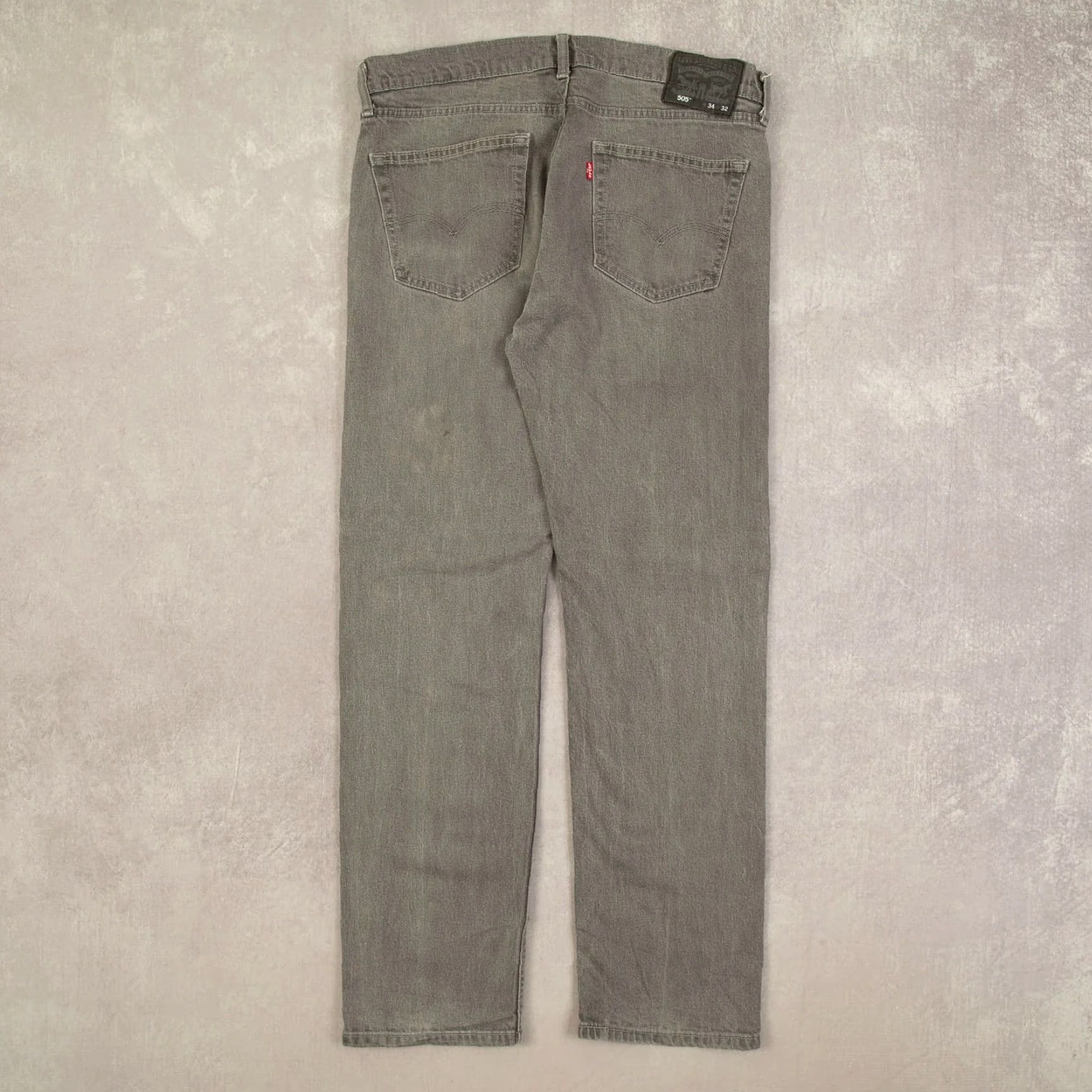 Levi's VINTAGE Levi's 505 Jeans Mens Grey Denim Regular Straight W34 L30 Size US 34 / EU 50 - 2 Thumbnail