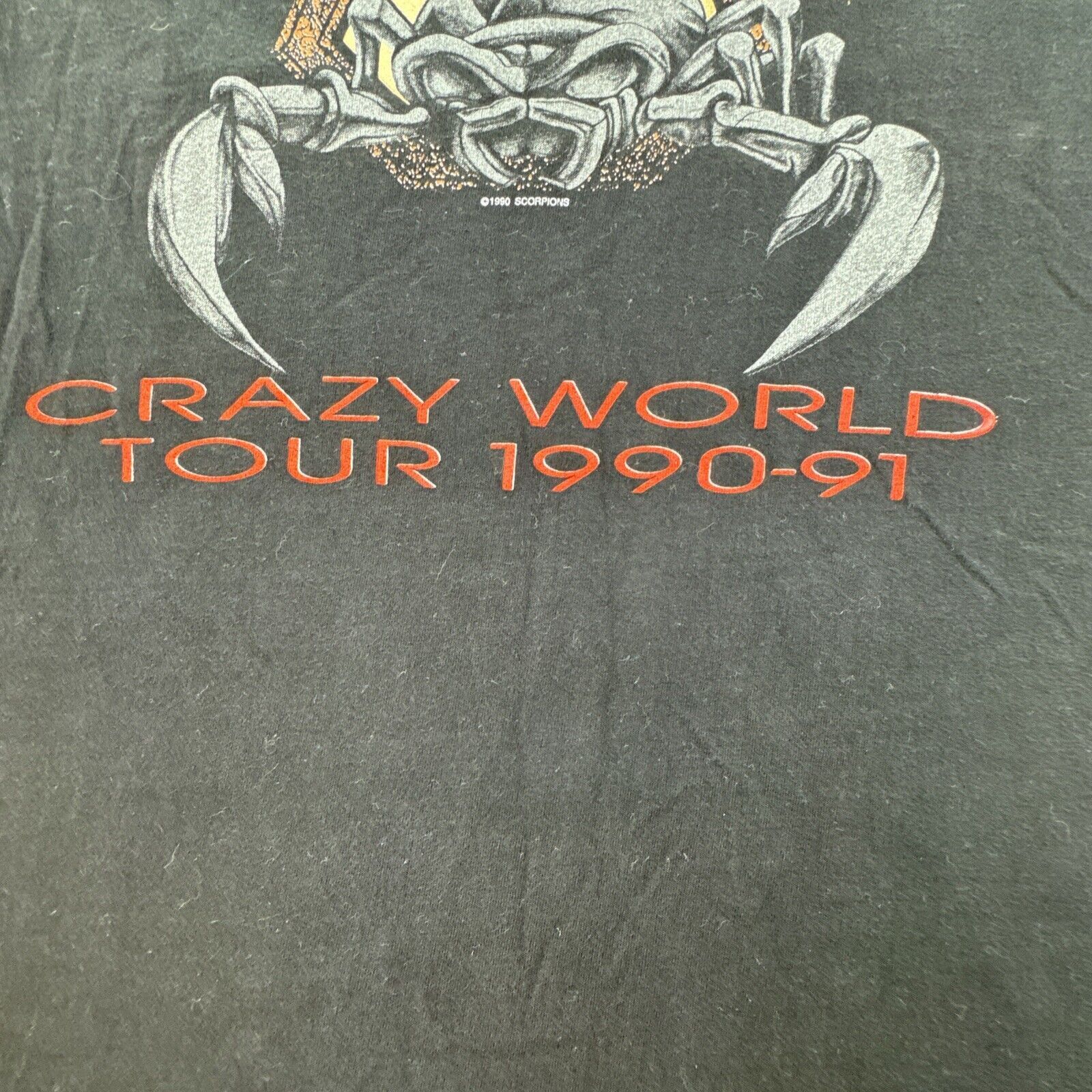 Other Vintage Scorpions T-Shirt Large Long Sleeve Crazy World Tour Size US L / EU 52-54 / 3 - 14 Thumbnail
