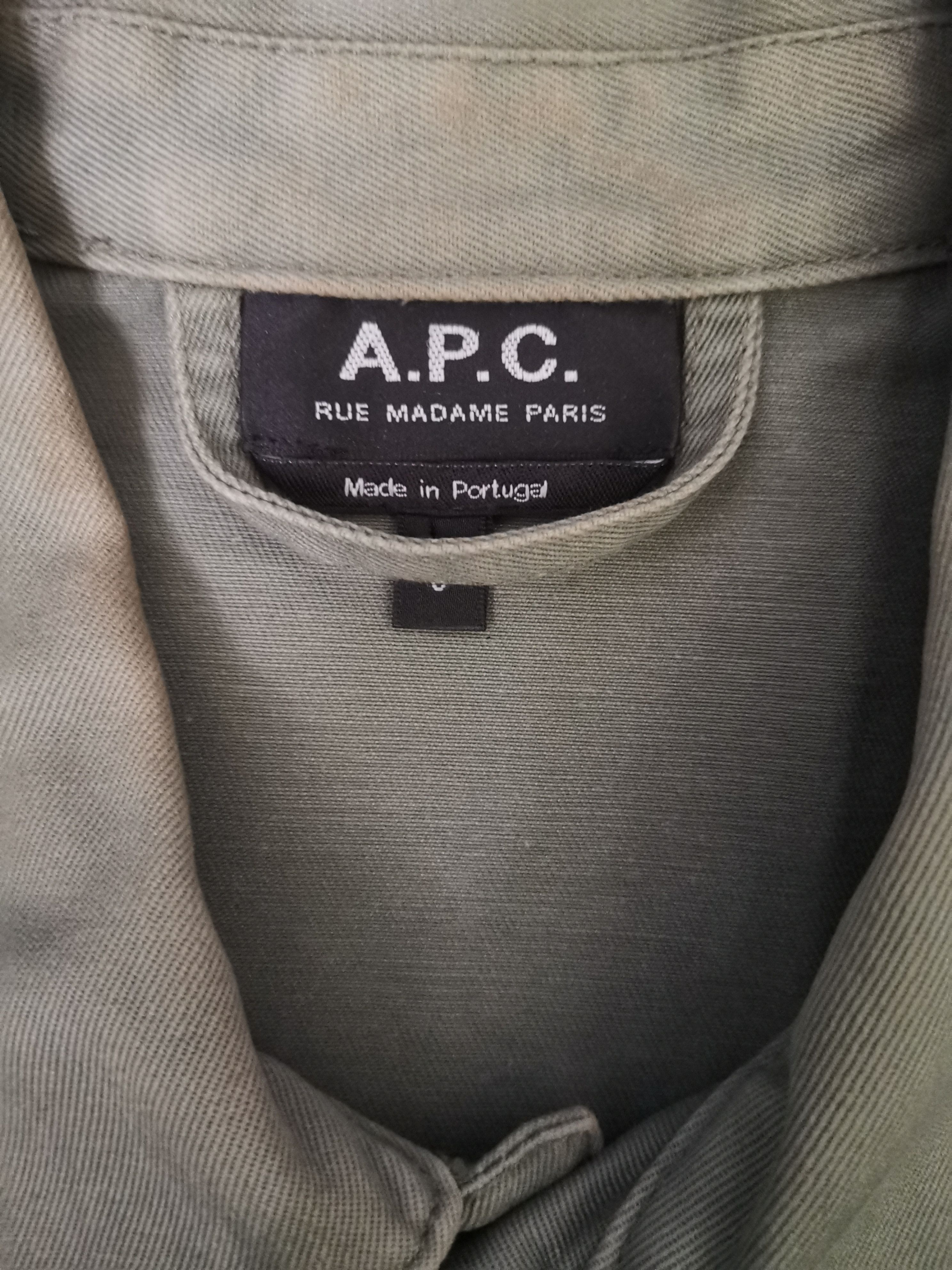 A.P.C. × Vintage 💥Steals💥 Vtg A.P.C. Faded Army Military Rare Jacket Size US S / EU 44-46 / 1 - 8 Thumbnail
