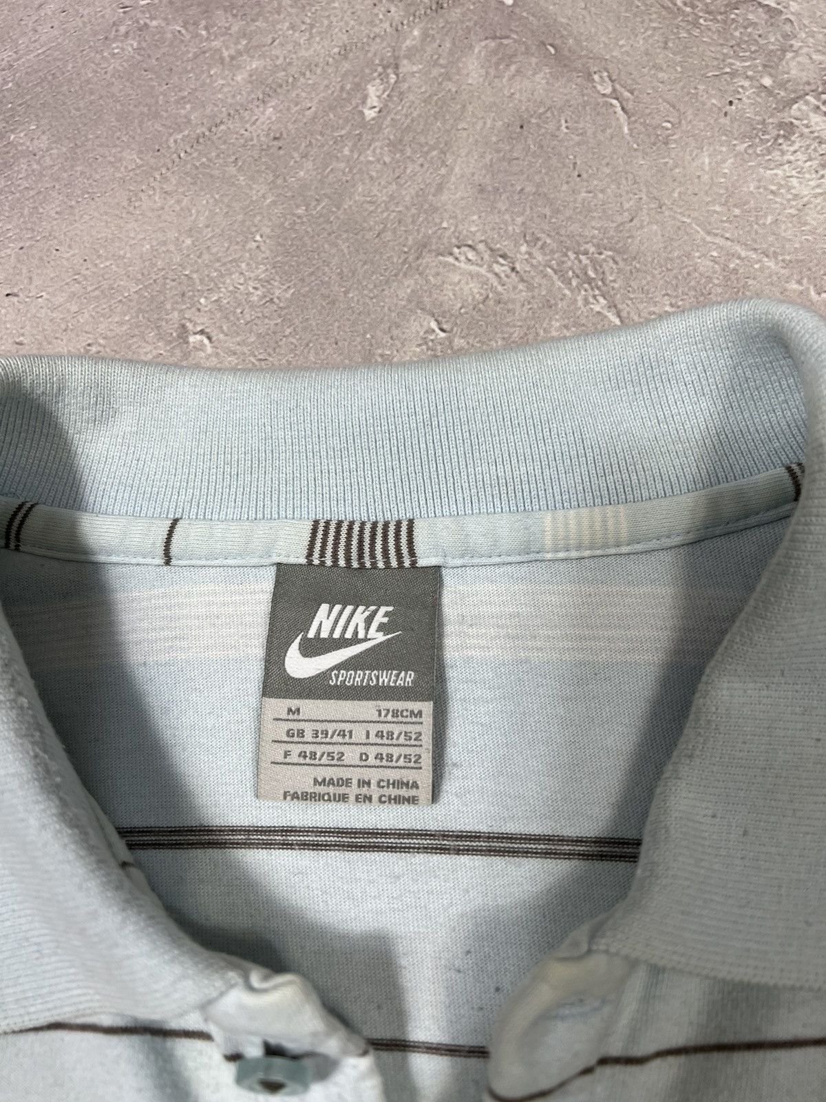 Vintage Vintage Nike Striped Y2k Rugby Long sleeve Size US S / EU 44-46 / 1 - 6 Thumbnail
