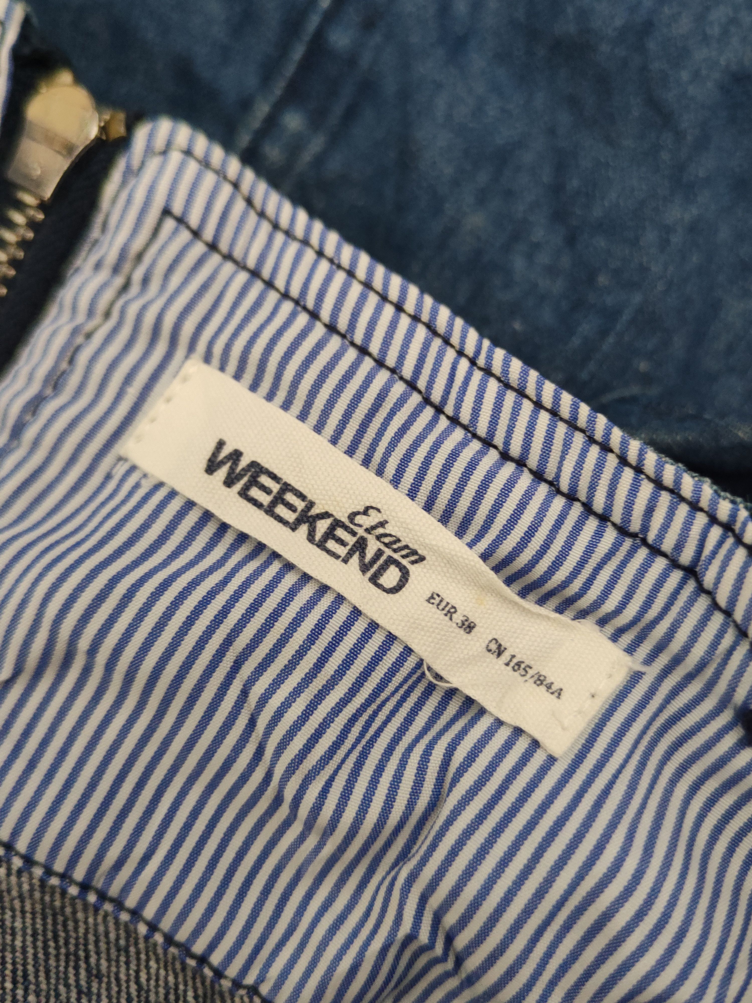 Japanese Brand × Vintage Etam Weekend Blue Denim vintage Skirt Jumpsuits Size 28" / US 6 / IT 42 - 12 Thumbnail