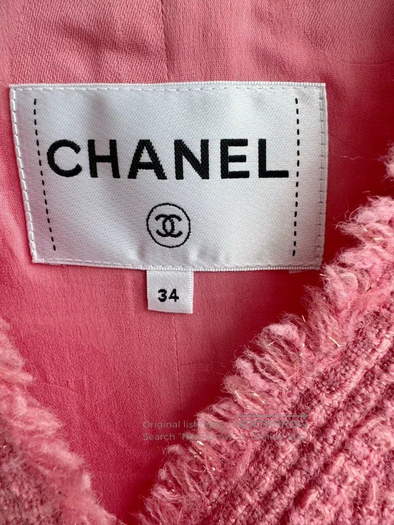 Chanel Chanel 20A cherry blossom pink jacket Size XXS / US 00 / IT 34 - 3 Thumbnail