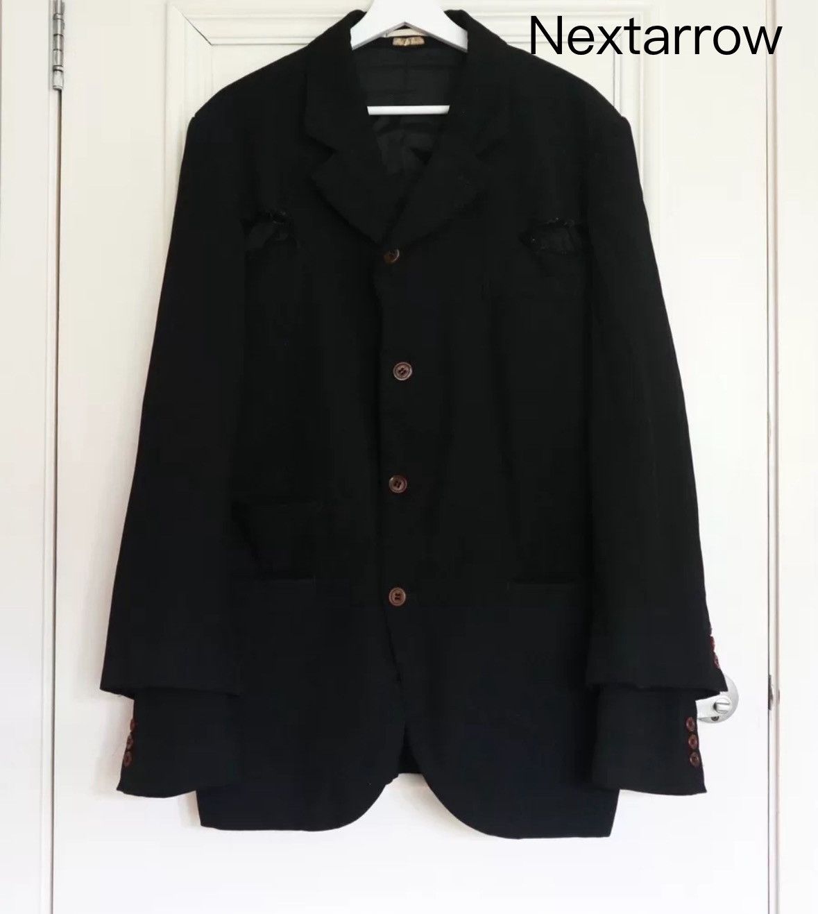 Black double-layer double sleeve suit 2412-Nextarrow