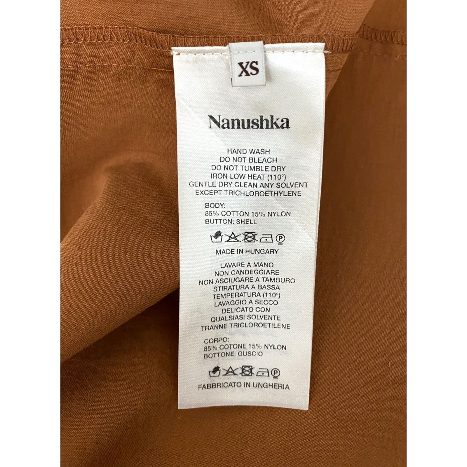 Nanushka Nanushka womens brown button front dress Size XS BNWT Size XS / US 0-2 / IT 36-38 - 6 Thumbnail