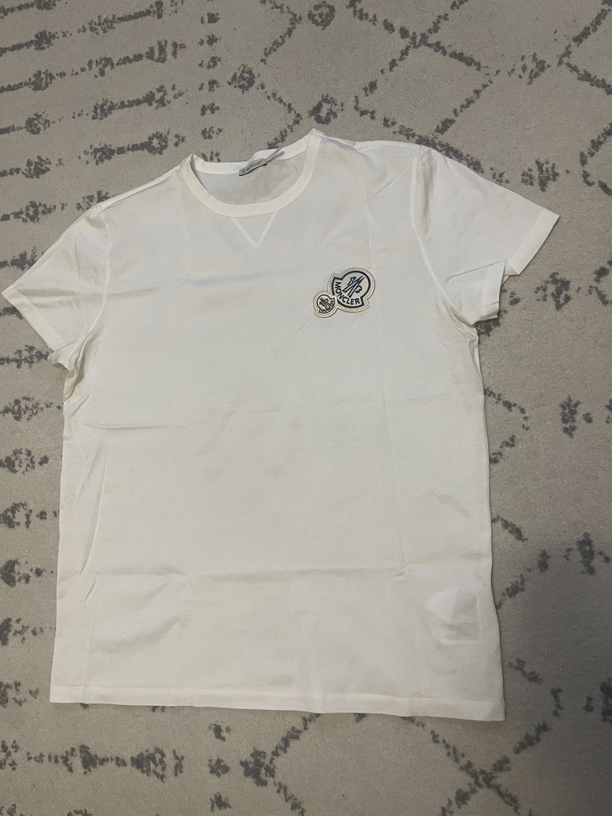 Moncler Moncler a double logo T-shirt Size US XL / EU 56 / 4 - 2 Thumbnail