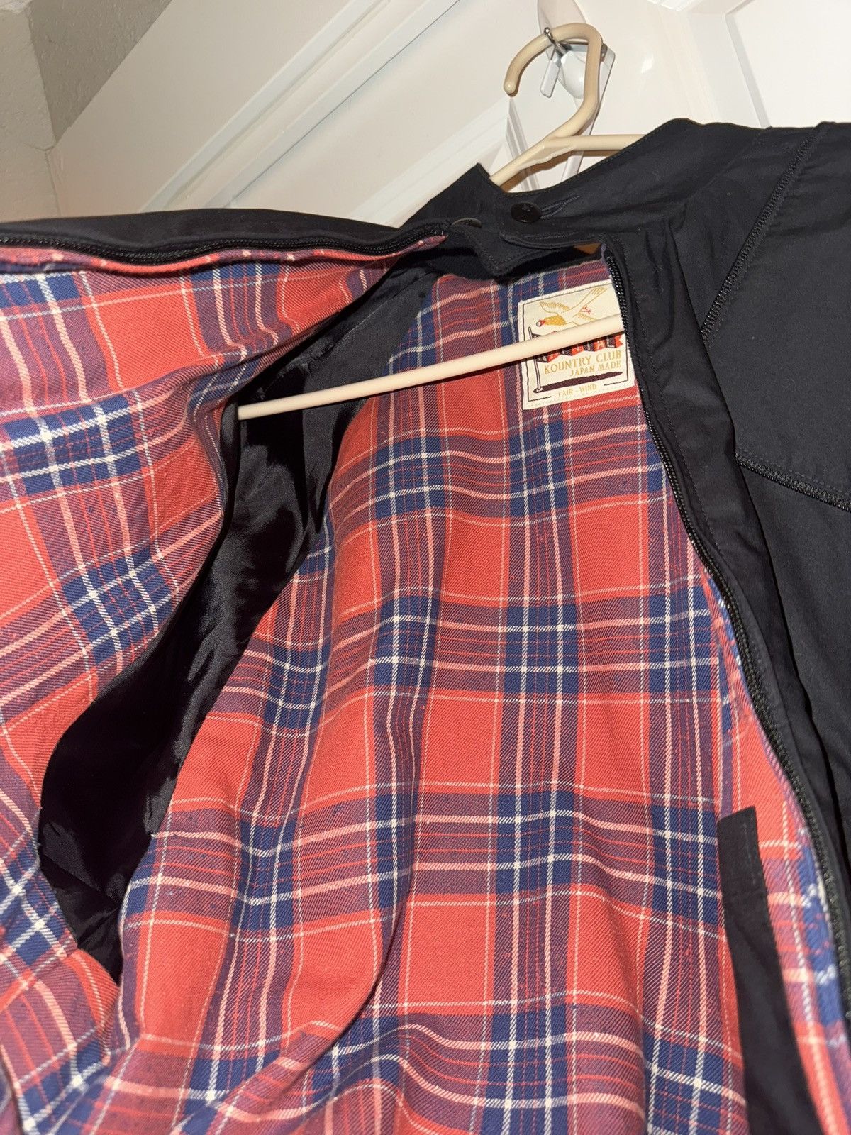 Kapital Kapital Sham Bomber Jacket Black Cotton Twill Plaid Zip Size US M / EU 48-50 / 2 - 6 Thumbnail