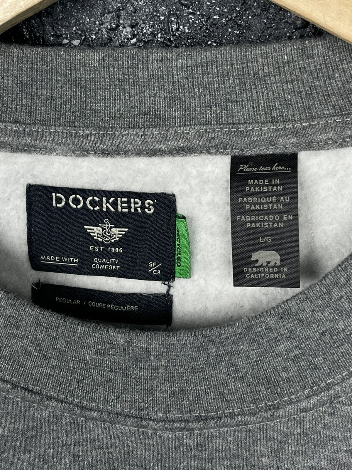 Dockers Dockers Crew Neck Grey Sweatshirt Men’s Size L Size US L / EU 52-54 / 3 - 6 Thumbnail