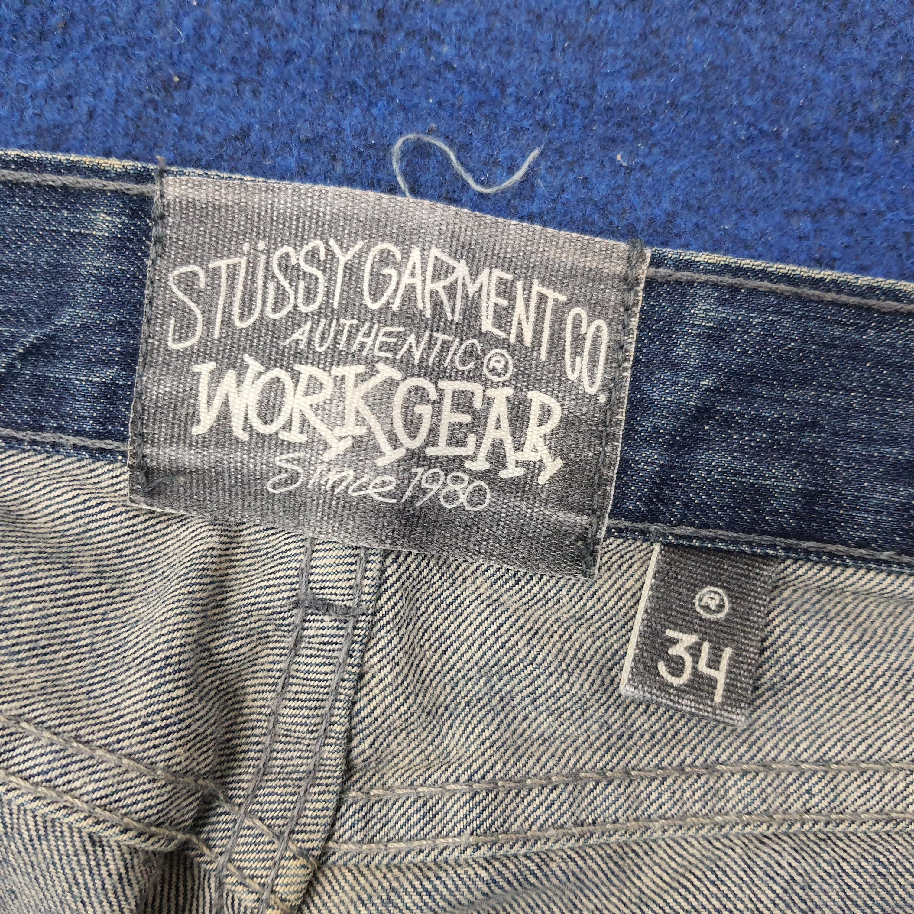 Stussy Vintage Stussy Authentic Workgear Custom Logo Jeans C265N5 Size US 34 / EU 50 - 8 Thumbnail