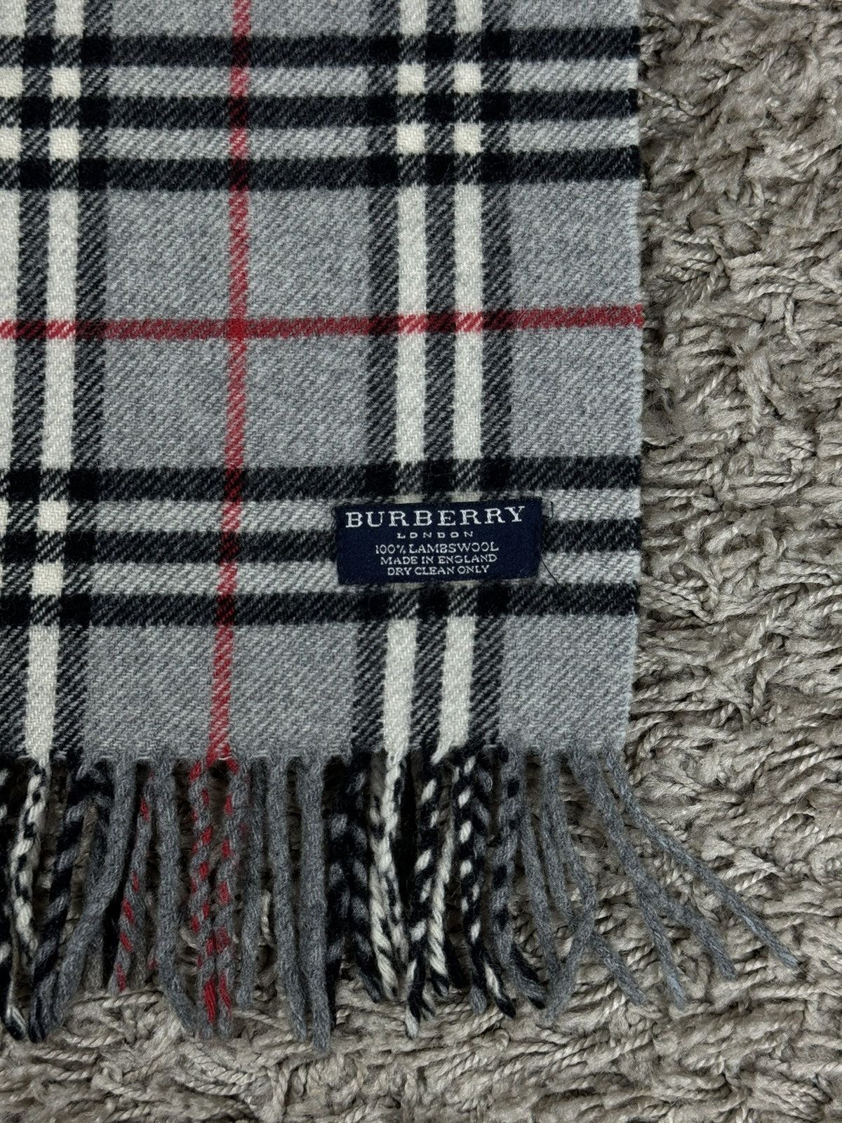 Burberry × Vintage Vintage wool scarf Burberry’s 90s original luxury item Size ONE SIZE - 2 Thumbnail