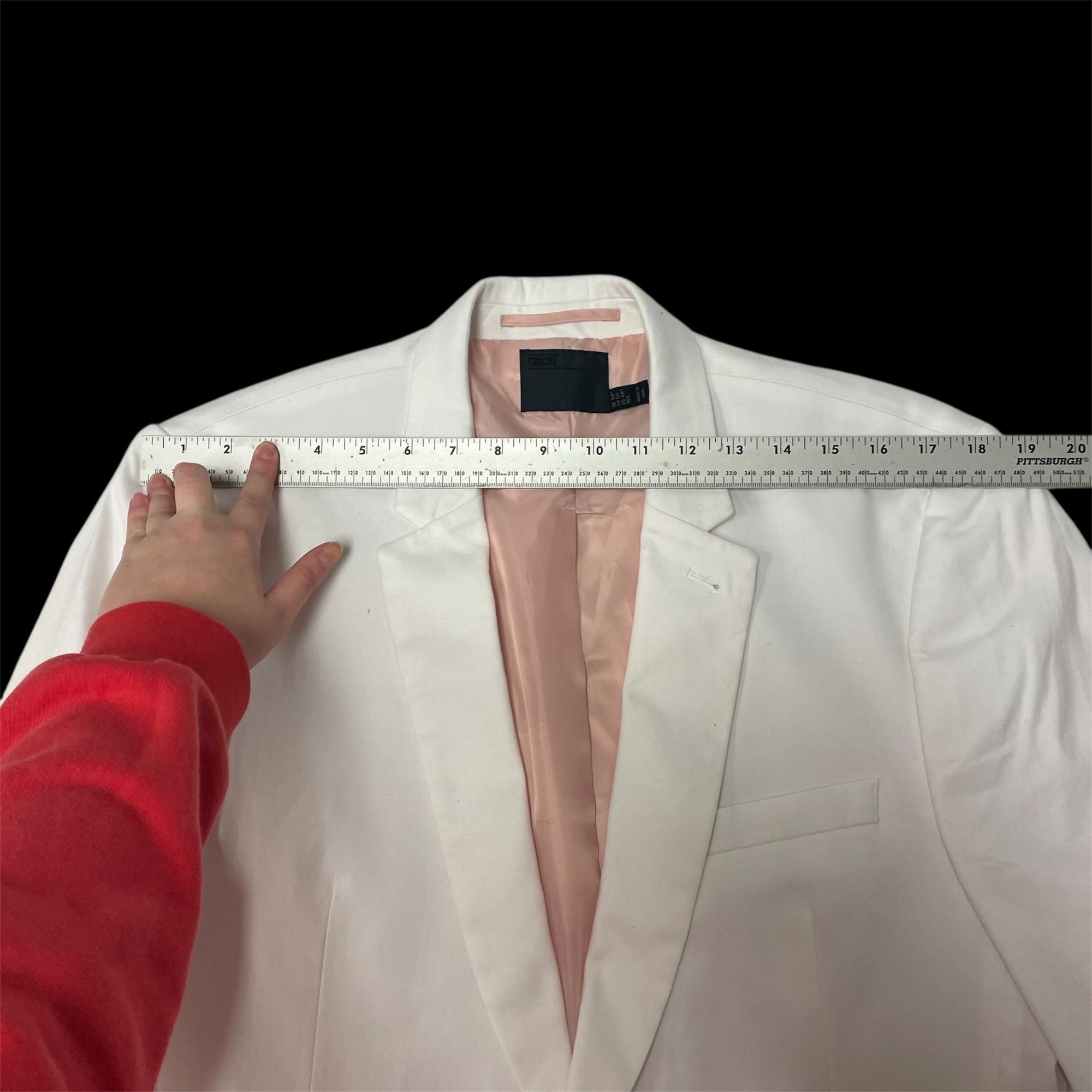 Asos Asos MODERN FIT White Sport Coat 50's Style Jacket TRO Size 38R - 10 Thumbnail