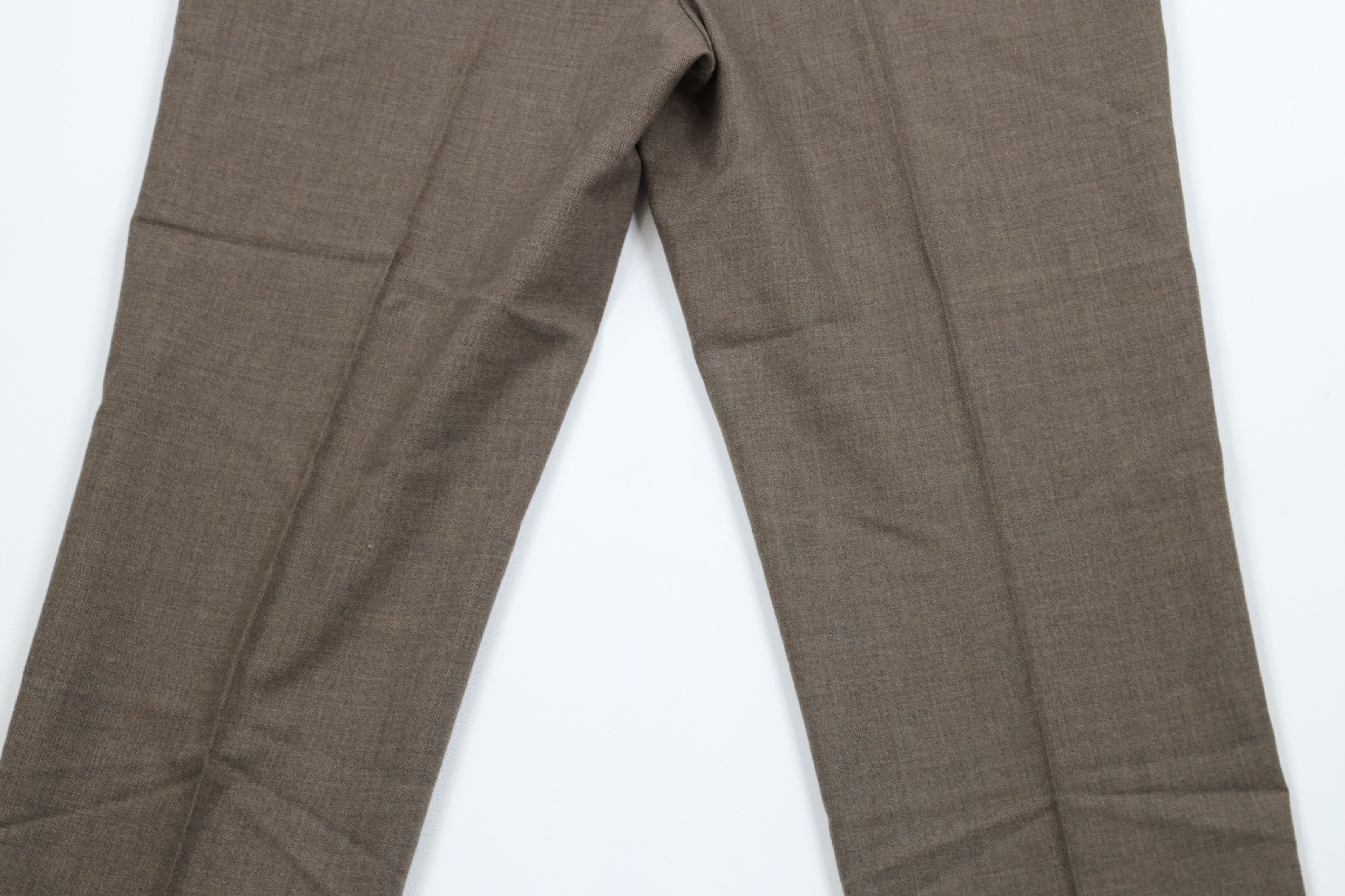 Lands' End × Vintage Vintage 90s Lands End Wide Leg Chino Pants Heather Brown USA Size US 34 / EU 50 - 10 Thumbnail
