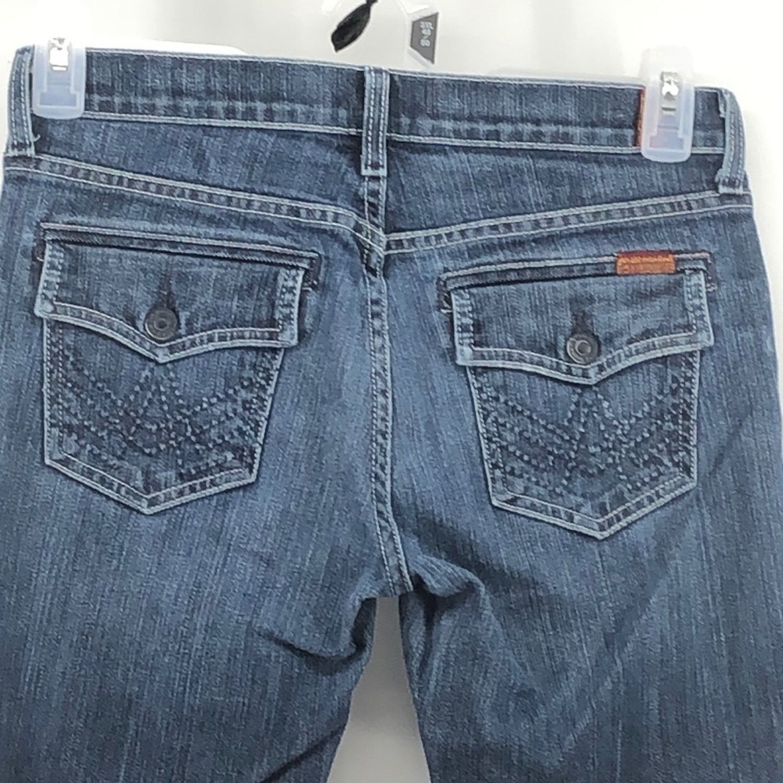 7 For All Mankind 7 for all mankind boot cut jean dark wash Y2K Low rise 29 Size 29" - 5 Thumbnail