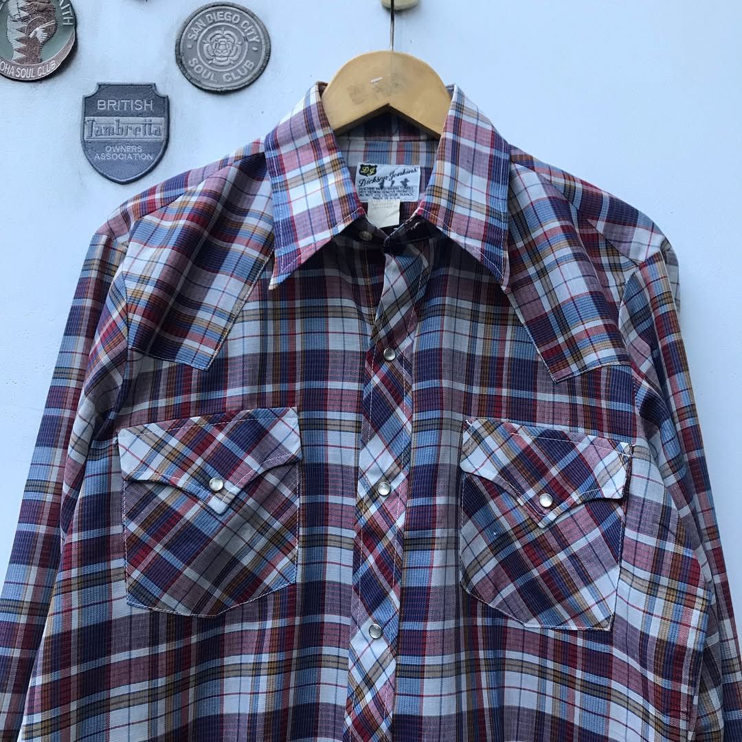 Cowboy Equipment × Vintage × Western Mountaineering Dickson Jenkins Western Cowboy shirt Men small Blue Orange Size US L / EU 52-54 / 3 - 10 Thumbnail