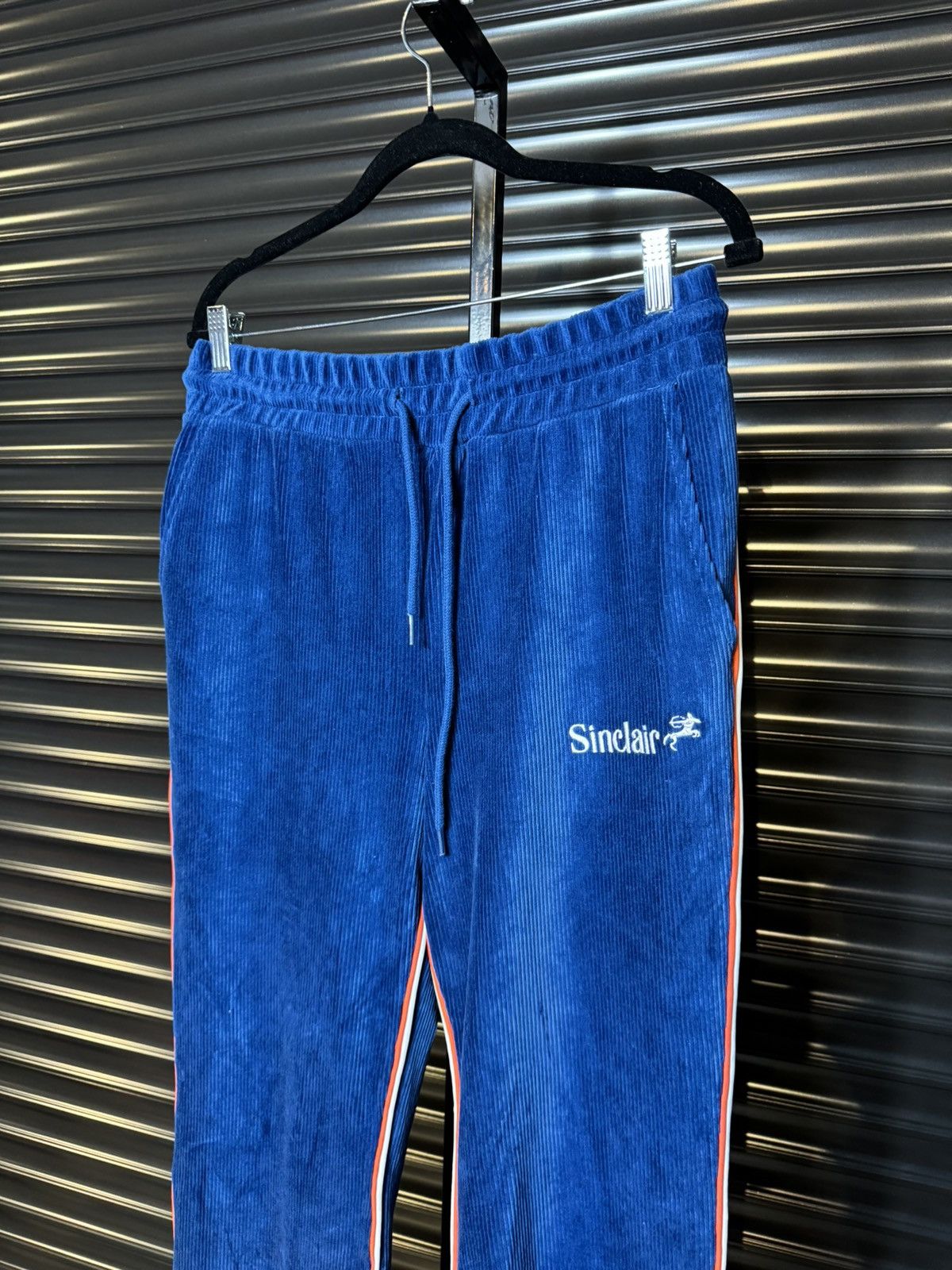 Sinclair Global Sinclair Embroidered Logo Corduroy Blue Sweatpants - Small Size US 32 / EU 48 - 2 Thumbnail