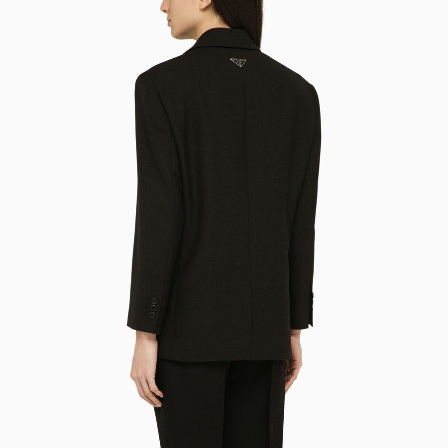 Prada o1d2blof0924 Single-breasted Jacket in Black Size XS / US 0-2 / IT 36-38 - 3 Thumbnail