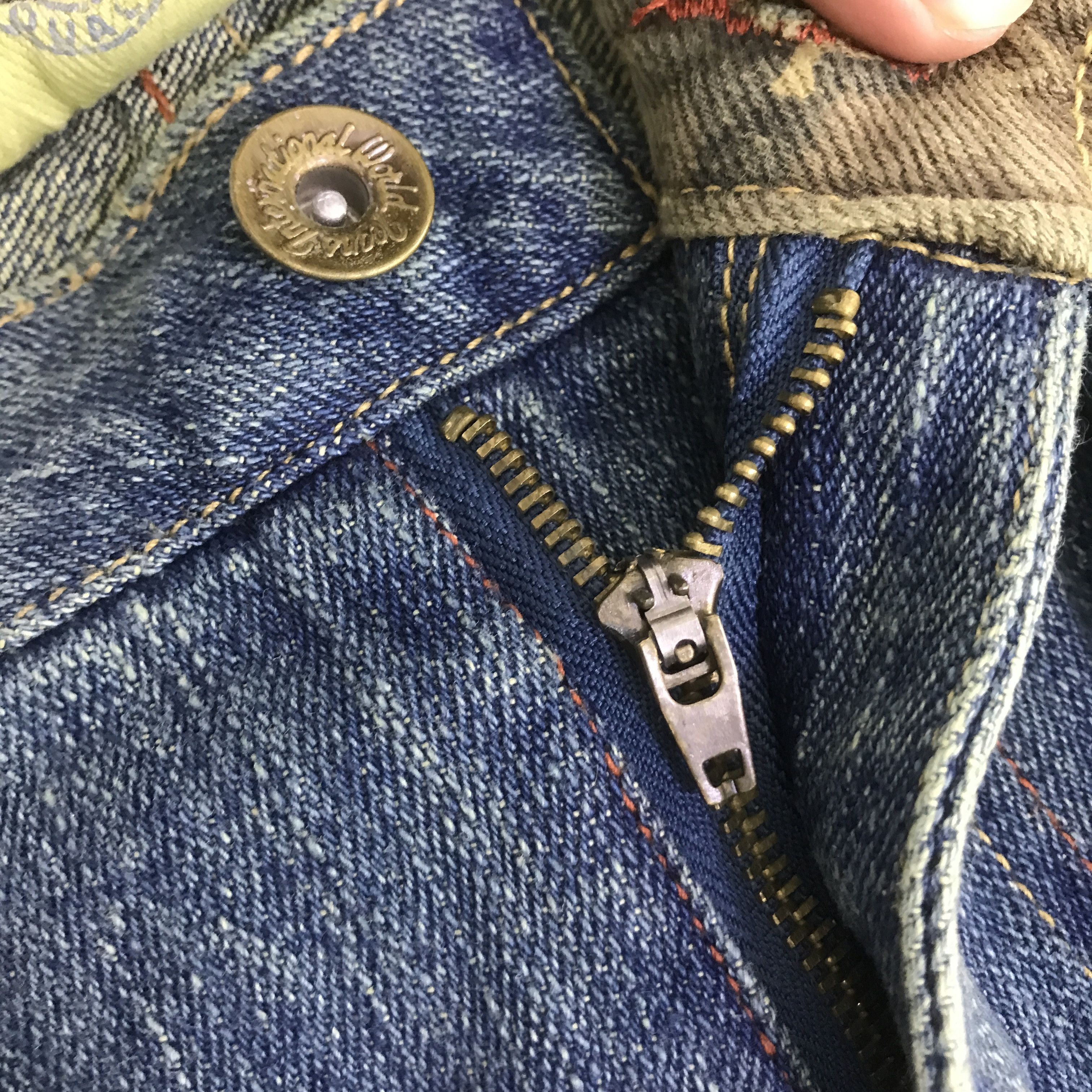 Japanese Brand GUMU BAGGY DENIM PANTS K133B10 Size US 33 - 14 Thumbnail