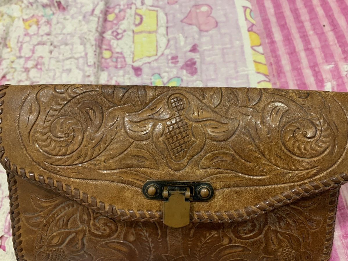 Other Vintage Hand Crafted leather bag Size ONE SIZE - 2 Thumbnail