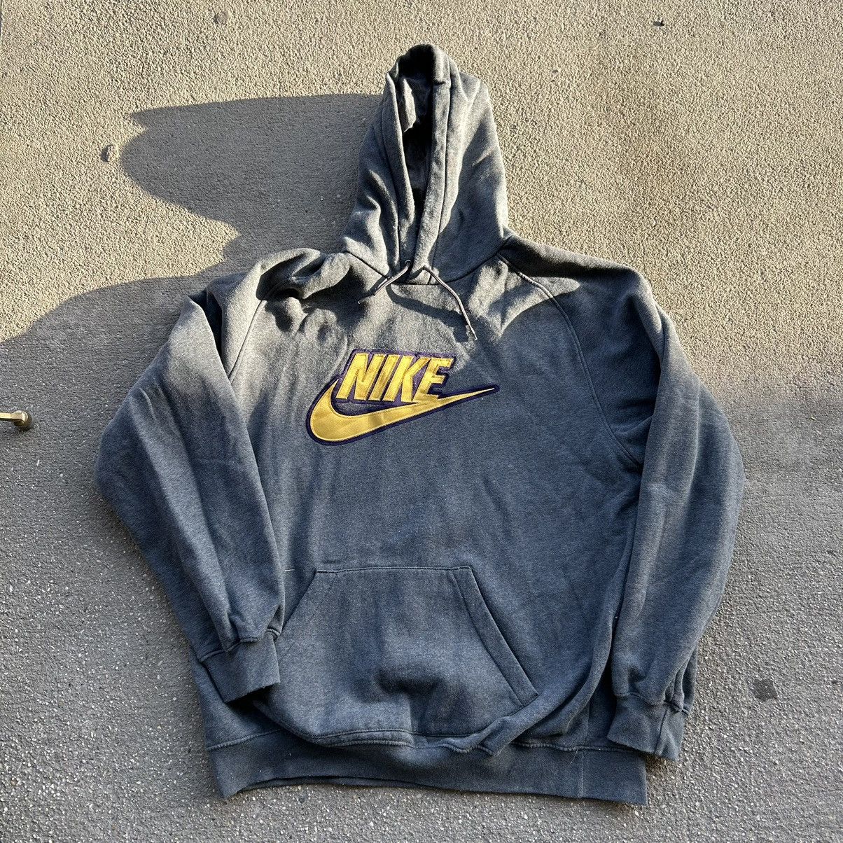 Vintage yellow nike hoodie sales