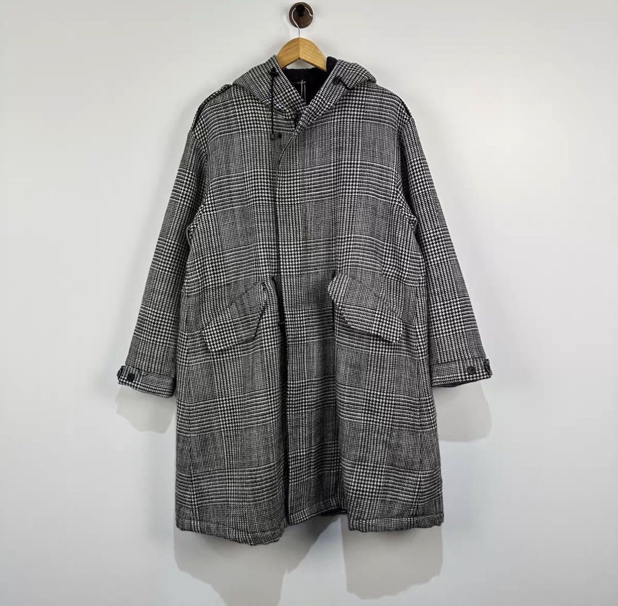 Emporio Armani Emporio Armani Houndstooth Wool Coat J42 Size US S / EU 44-46 / 1 - 1 Thumbnail