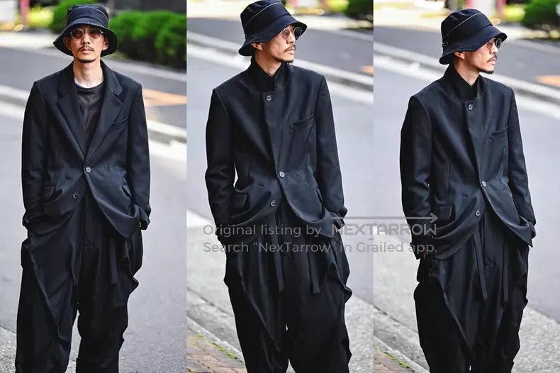 Yohji Yamamoto Yohji Yamamoto 19AW Mafia-style tie-up jacket| Size US L / EU 52-54 / 3 - 3 Thumbnail