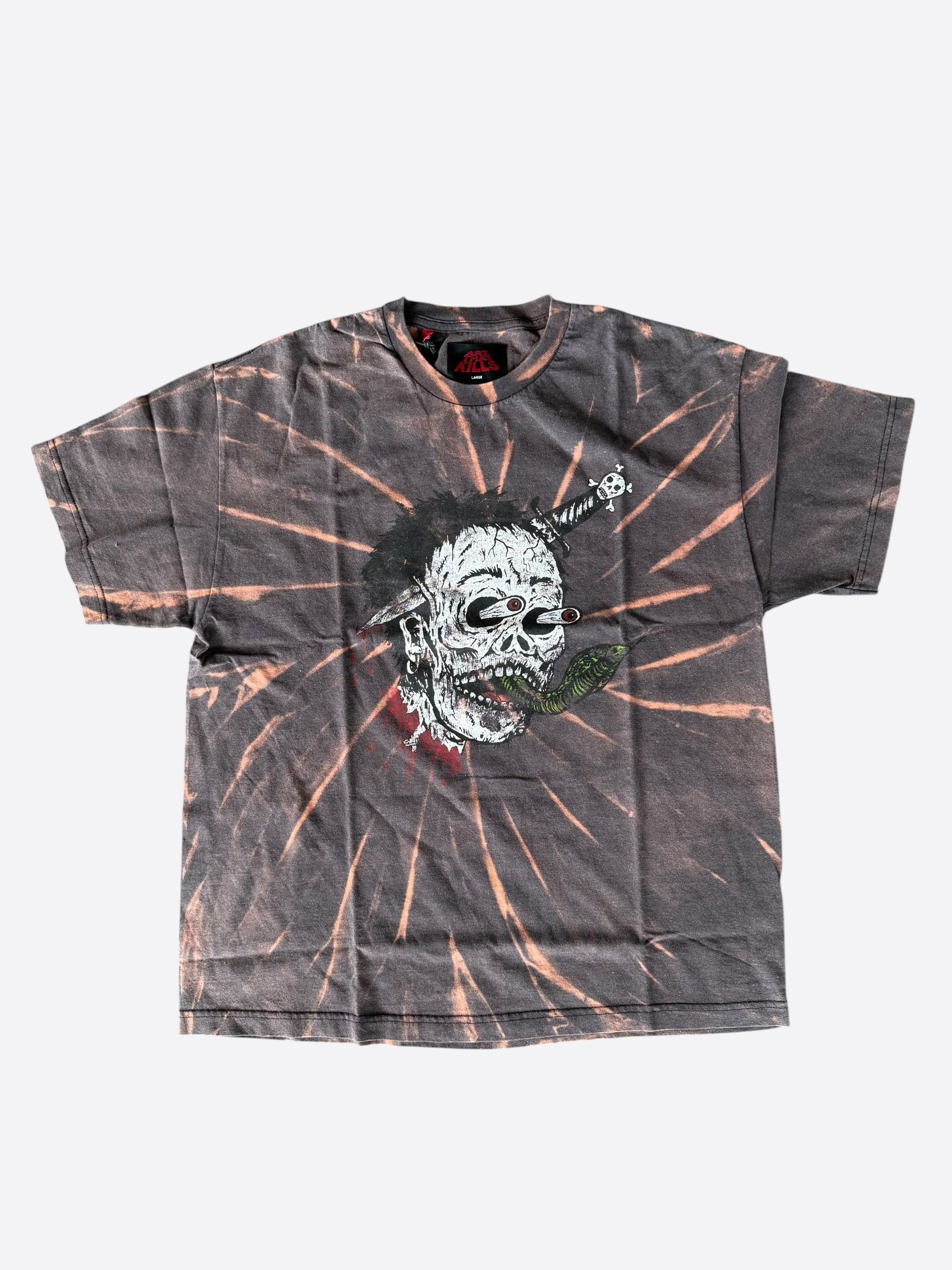 Gallery Dept. Gallery Dept Sun Faded Art That Kills Glitch Graphic T-Shirt Size US L / EU 52-54 / 3 - 1 Thumbnail