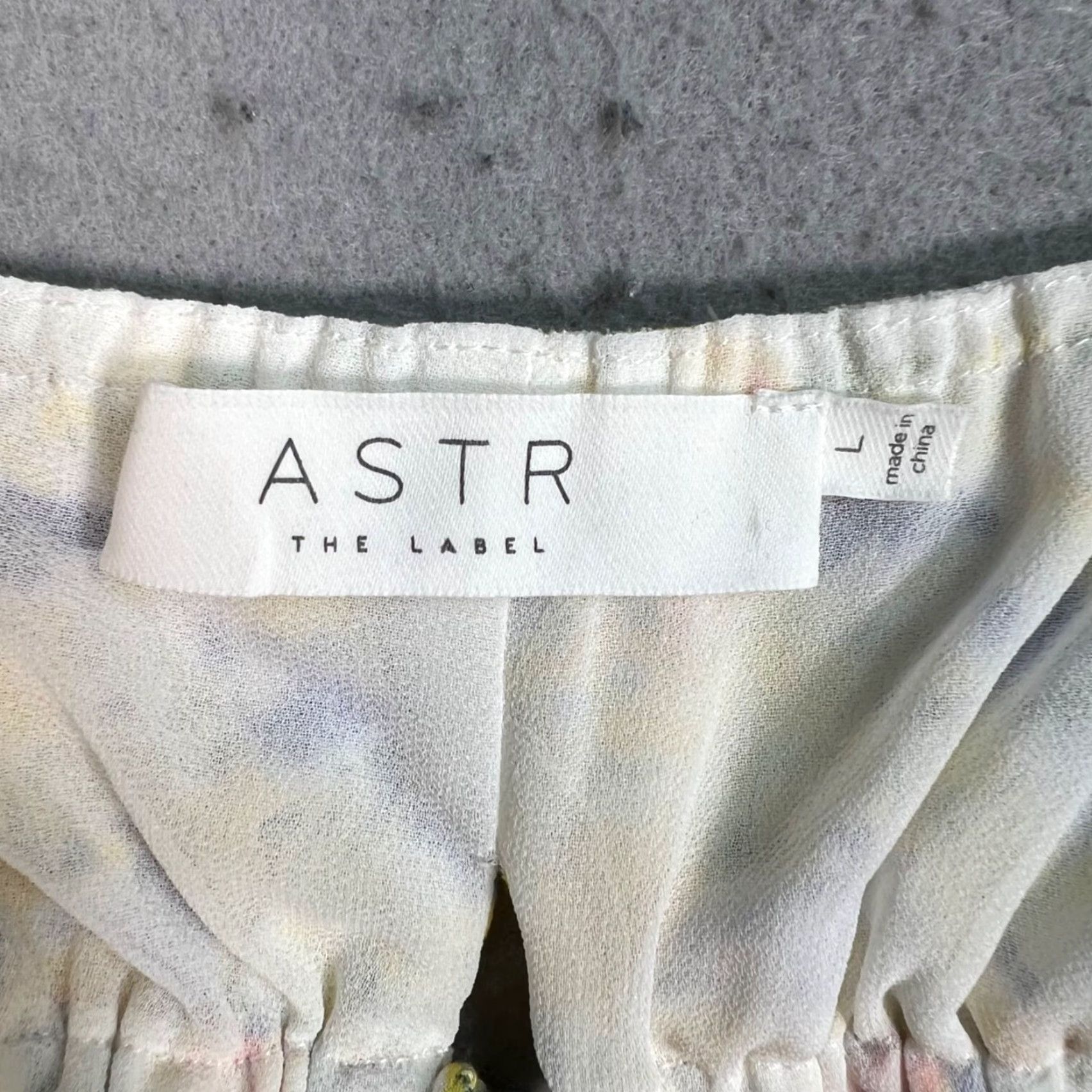 ASTR The Label VINTAGE ASTR The Label Maxi Dress Sleeveless Yellow Blue Abstract Tie-Back Detail Adults Womens Size S / US 4 / IT 40 - 3 Thumbnail