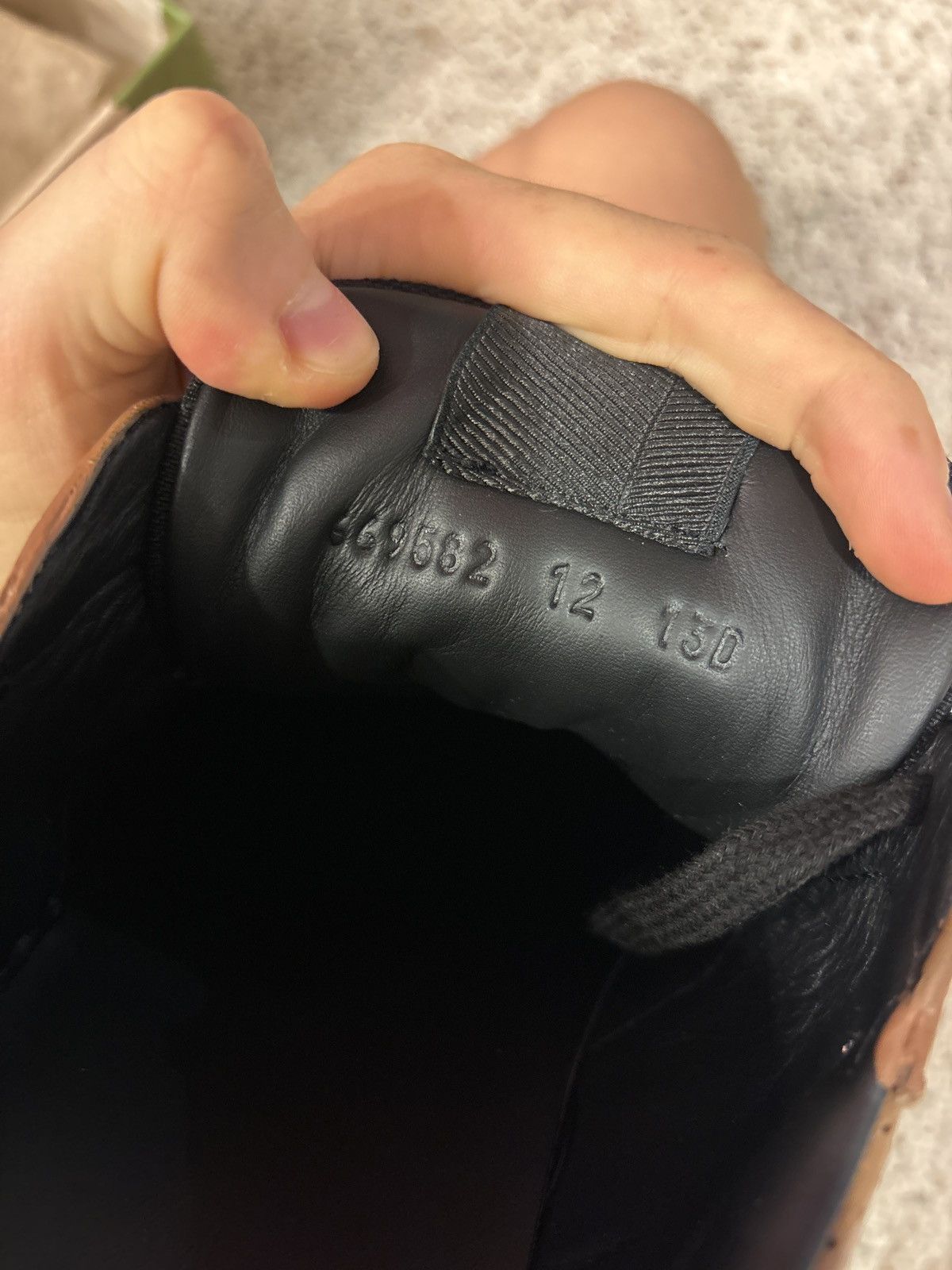 Gucci Gucci Camel/Black Monogram GG Sneaker Size US 12 / EU 45 - 6 Thumbnail