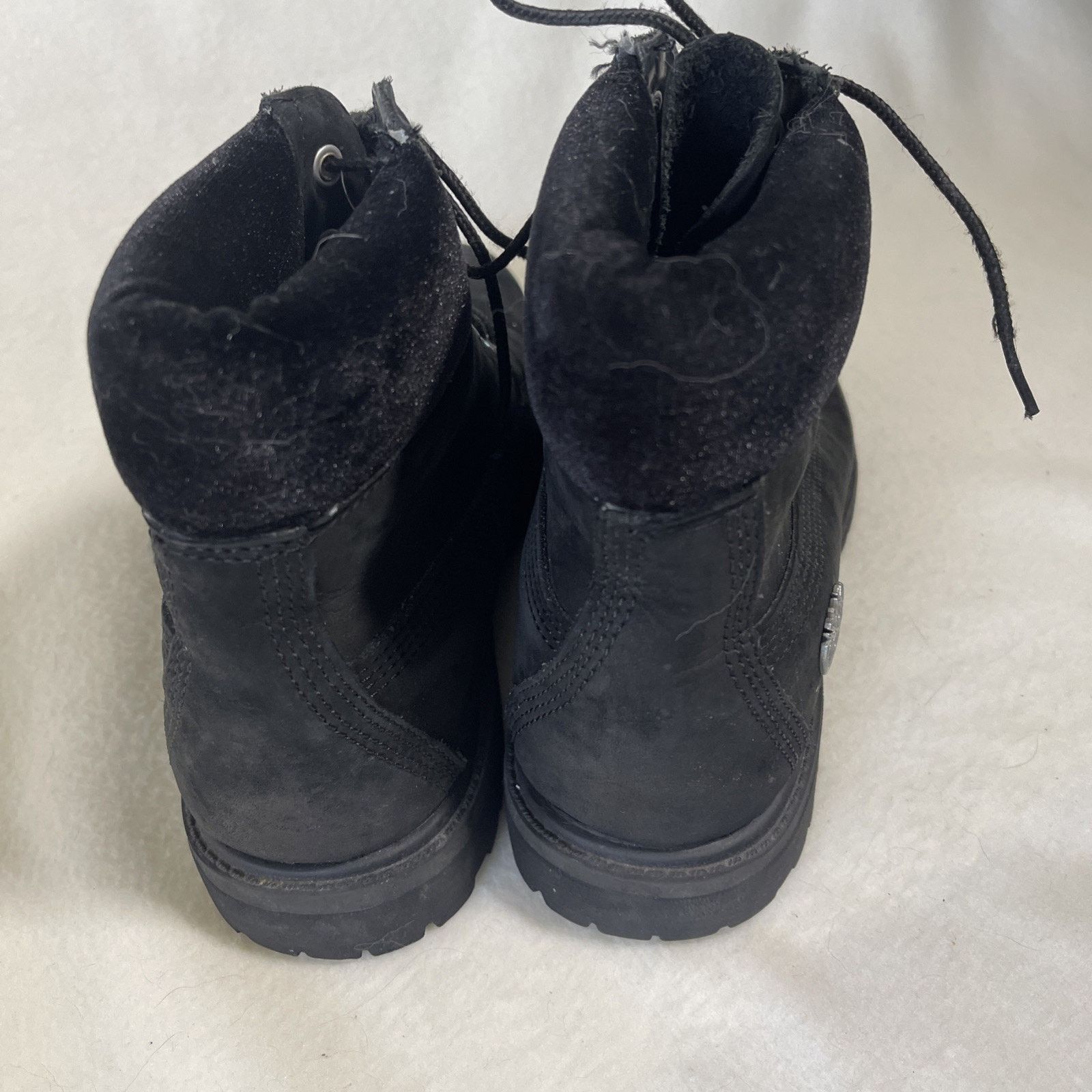 Timberland Timberland Women's Size 8 Black Nubuck Leather Boots , EUC! Size US 8 / IT 38 - 4 Thumbnail