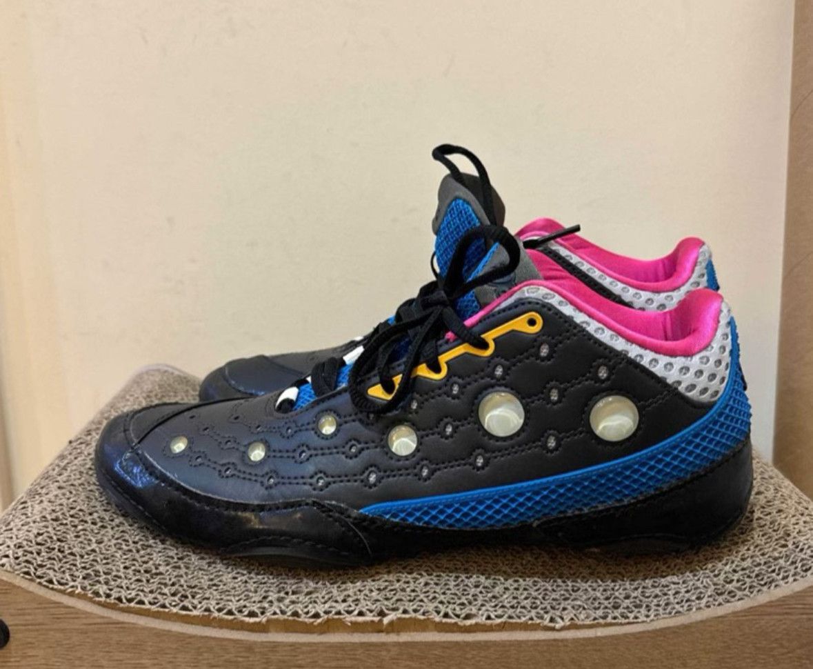 Gessirit Blue and Black Aqua Pearl Casual Running Shoes