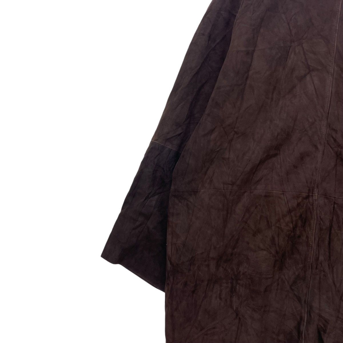 Japanese Brand × Vintage Japanese Brand Suede Leather Long Coat Made In Japan Size US M / EU 48-50 / 2 - 8 Thumbnail