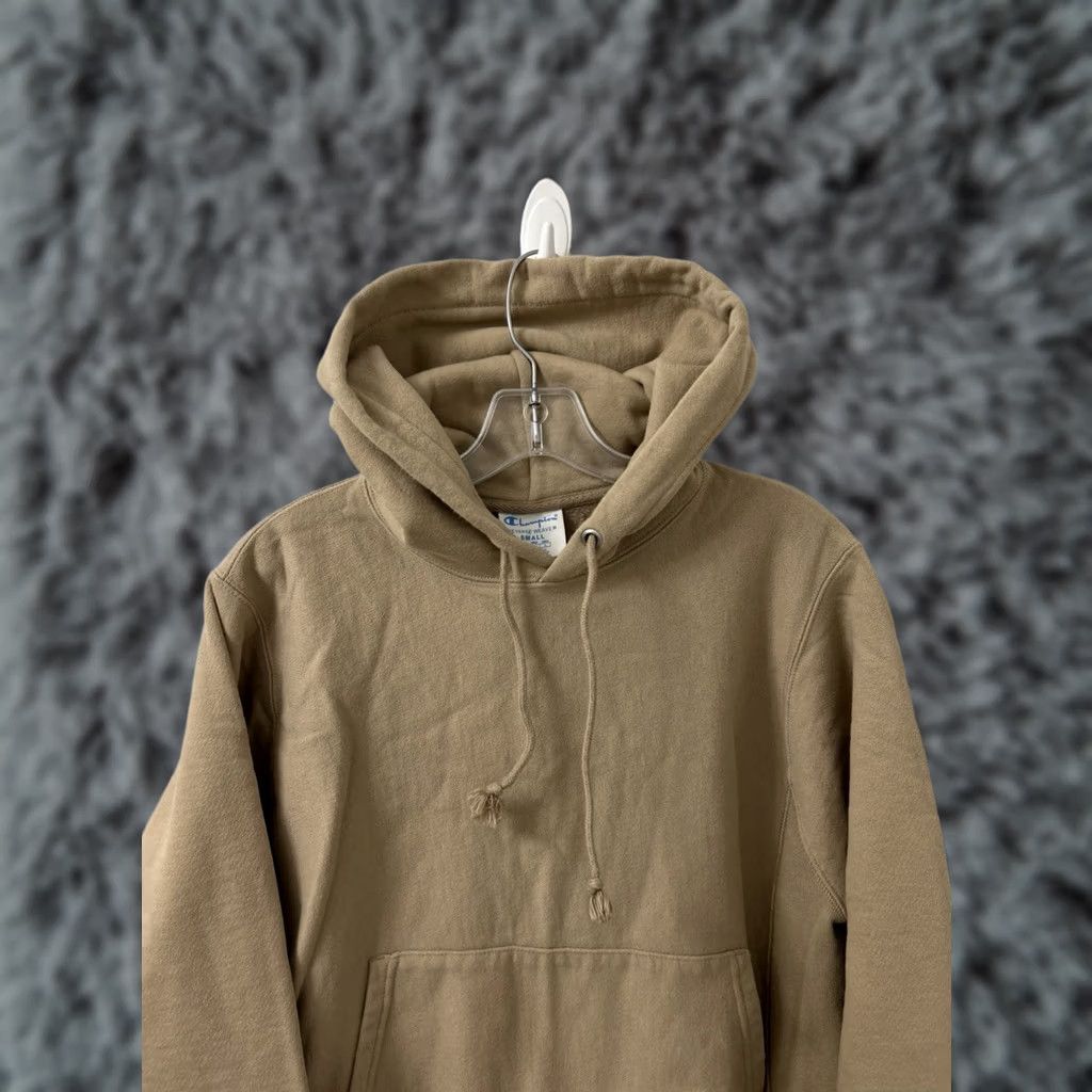 Champion Champion Reverse Weave Hoodie Mens Small Tan Brown Pullover Sweatshirt L/S Size US S / EU 44-46 / 1 - 1 Thumbnail