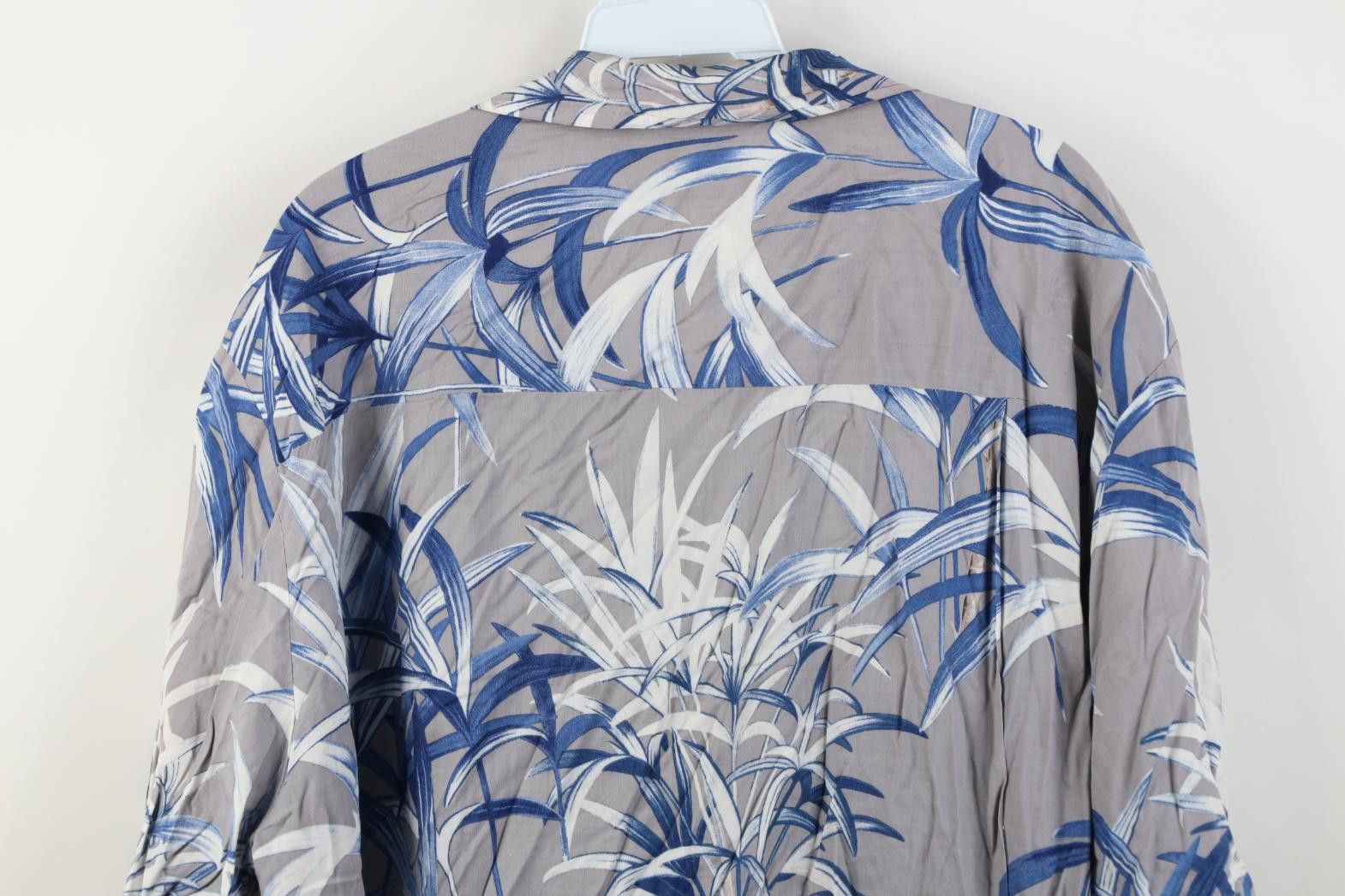 Vintage Vintage 90s Streetwear Bamboo Leaf Hawaiian Button Shirt USA Size US XL / EU 56 / 4 - 15 Thumbnail