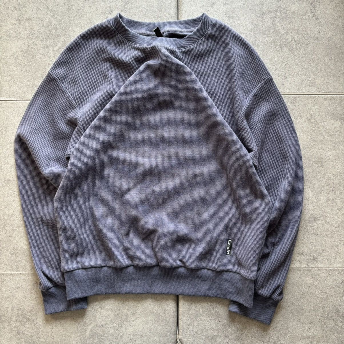 Other Comfrt waffle lounge long sleeve stone blue crewneck Size US M / EU 48-50 / 2 - 1 Thumbnail