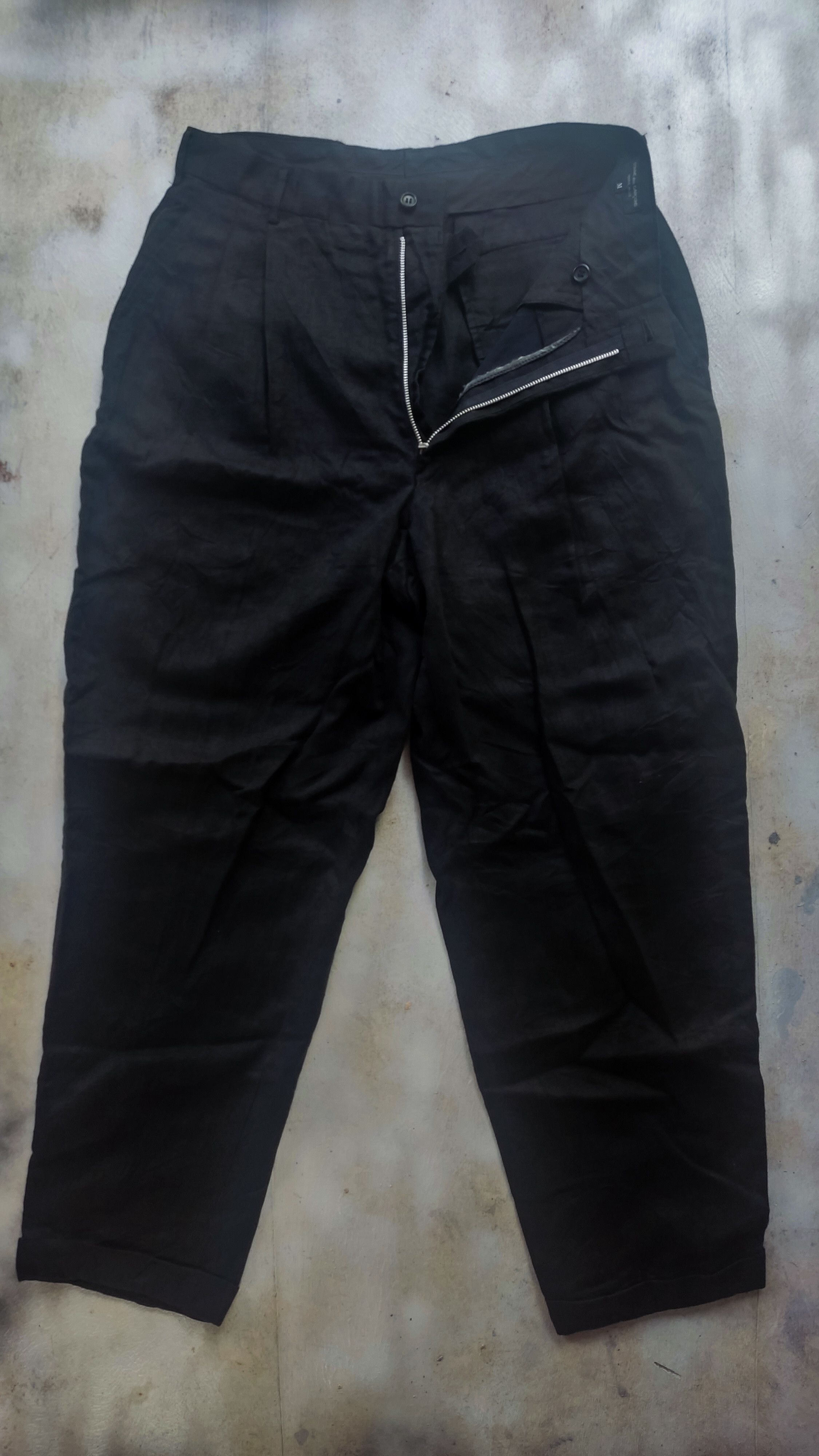 Comme des Garcons Homme ⚡️Sample Vtg CdG Homme Plus🇯🇵 Gabardine wool pants Size US 32 / EU 48 - 1 Thumbnail