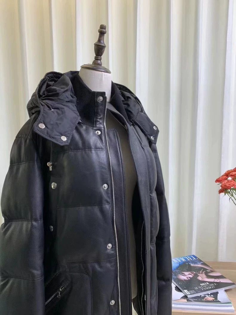 Loewe Loewe size54 Men's down leather coat Size US L / EU 52-54 / 3 - 3 Thumbnail