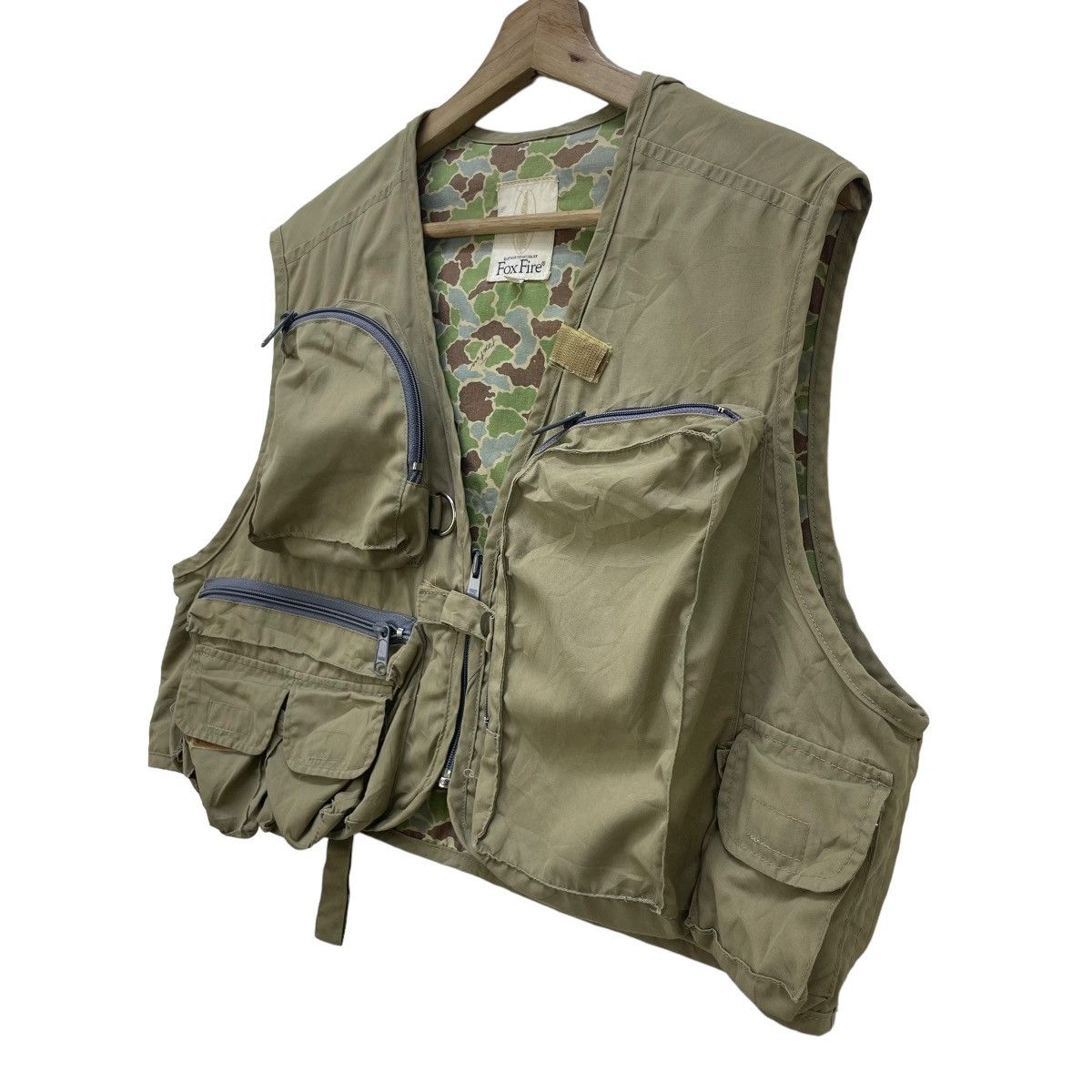 Japanese Brand 🔥Vintage Fire Fox Camo Hunting Vest Jacket Size US M / EU 48-50 / 2 - 3 Thumbnail
