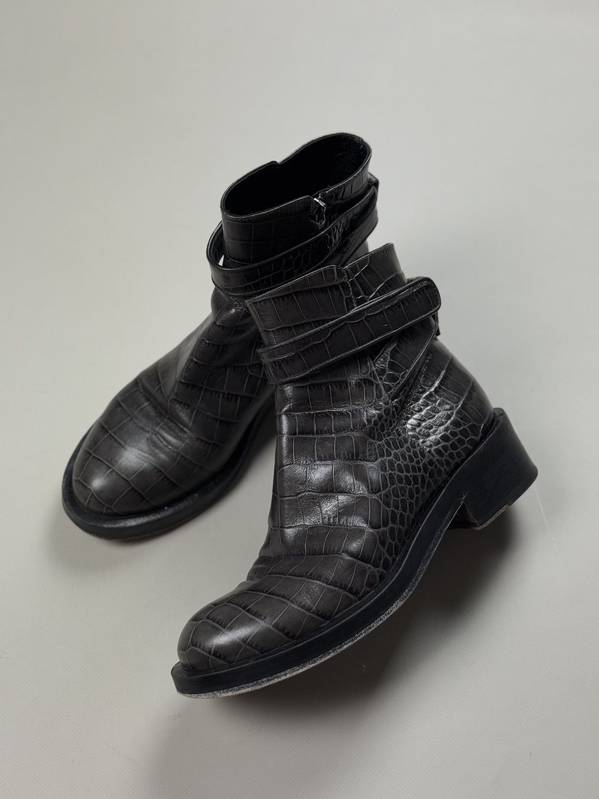DOROTHEE SCHUMACHER Schumacher Ladies Leather Ankle Zip Combat Boots Size 38 Size US 8 / IT 38 - 12 Thumbnail