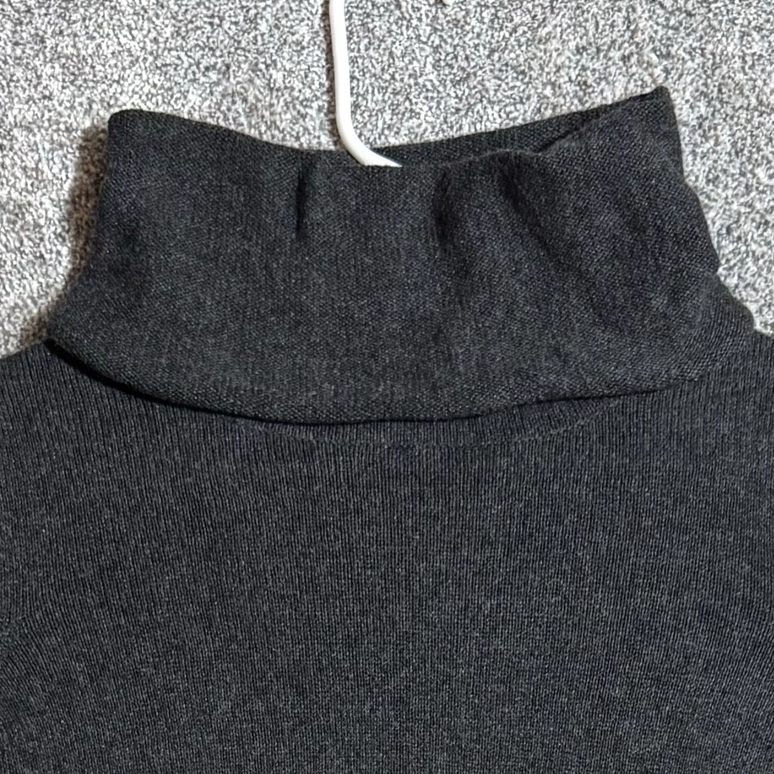 Vintage Stylus Sweater Womens Medium Gray Asymmetrical Turtleneck Lagenlook Chic Pullover Warm Casual Knit Shirt? Size M / US 6-8 / IT 42-44 - 3 Thumbnail