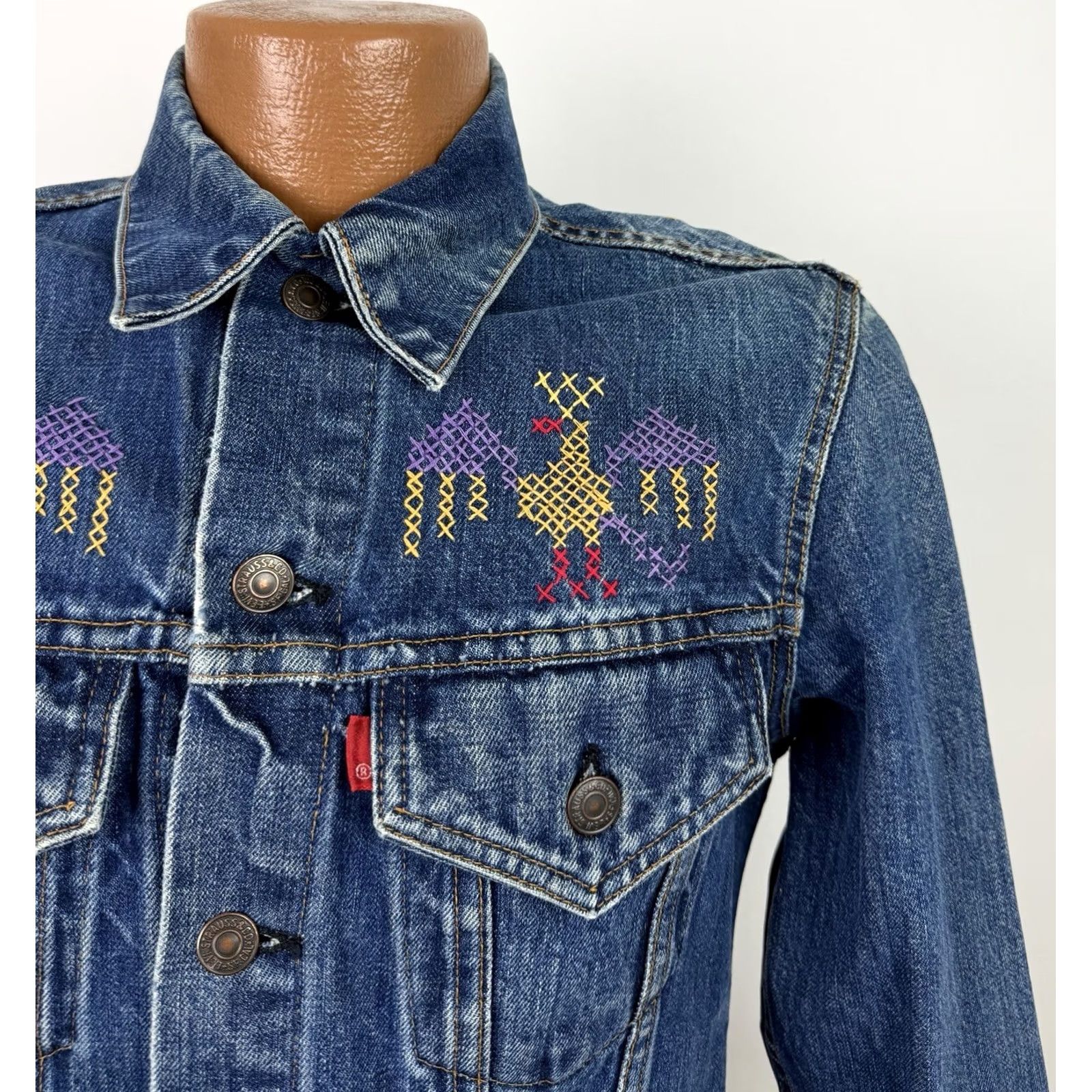 VINTAGE Levi's Denim Jacket Mens 36 Type 3 Trucker 70505-0217